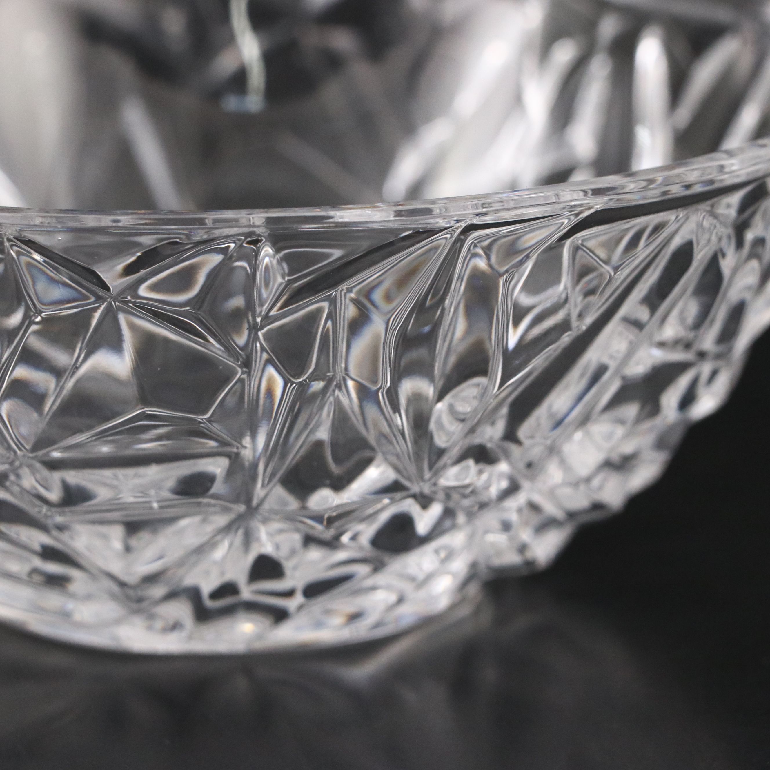 Tiffany & Co. "Rock Cut" Crystal Bowl