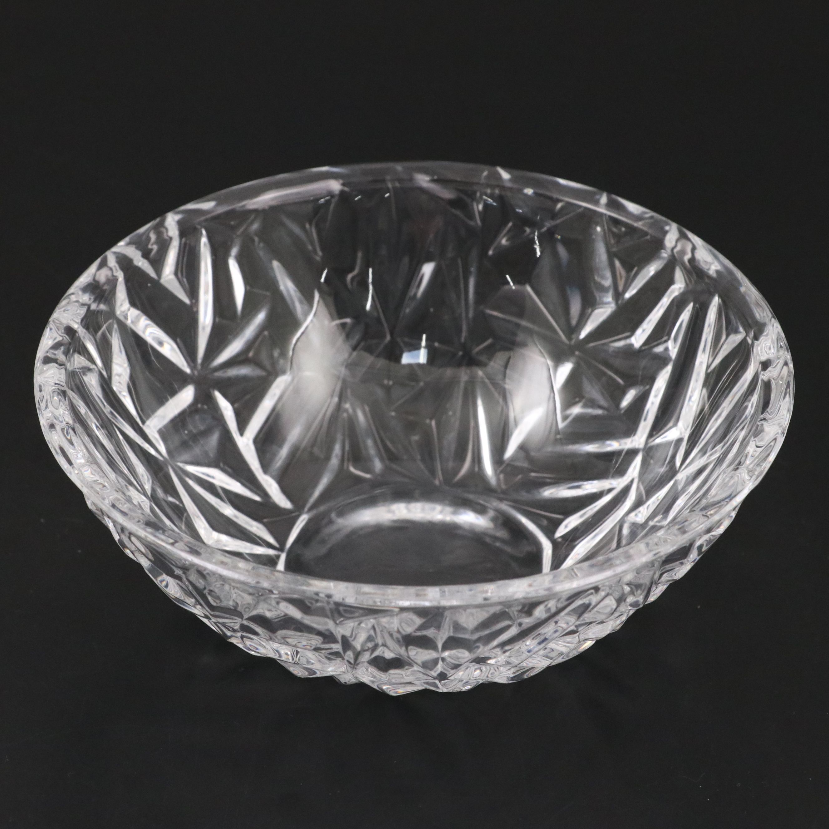 Tiffany & Co. "Rock Cut" Crystal Bowl