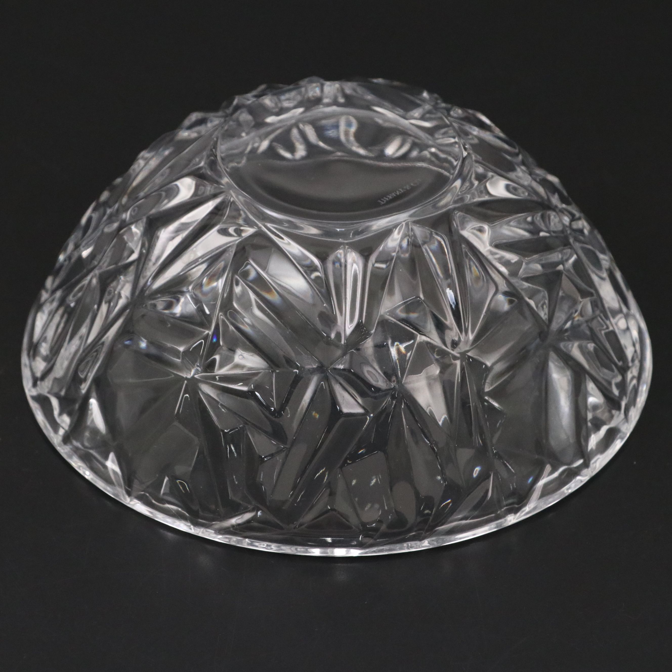 Tiffany & Co. "Rock Cut" Crystal Bowl