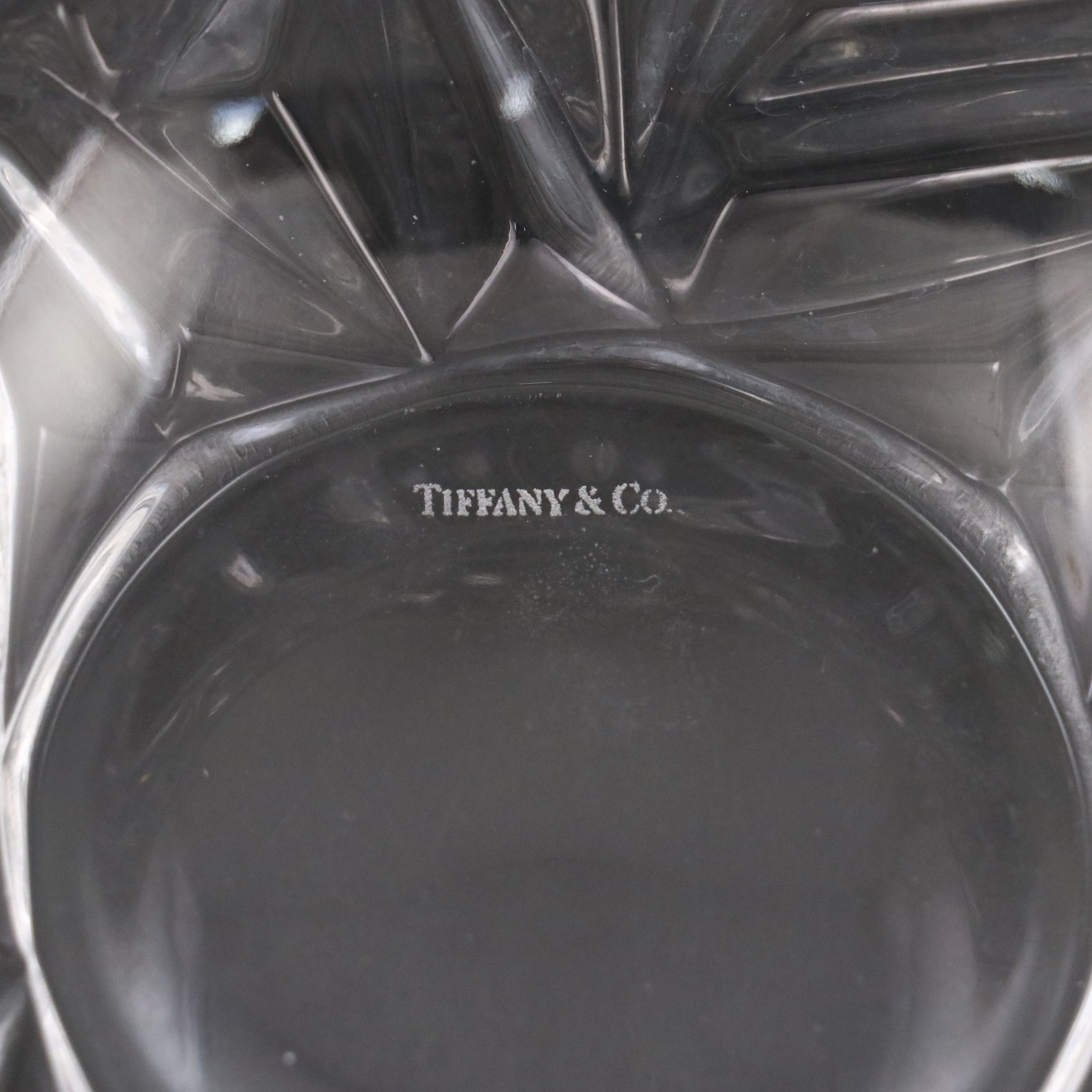 Tiffany & Co. "Rock Cut" Crystal Bowl
