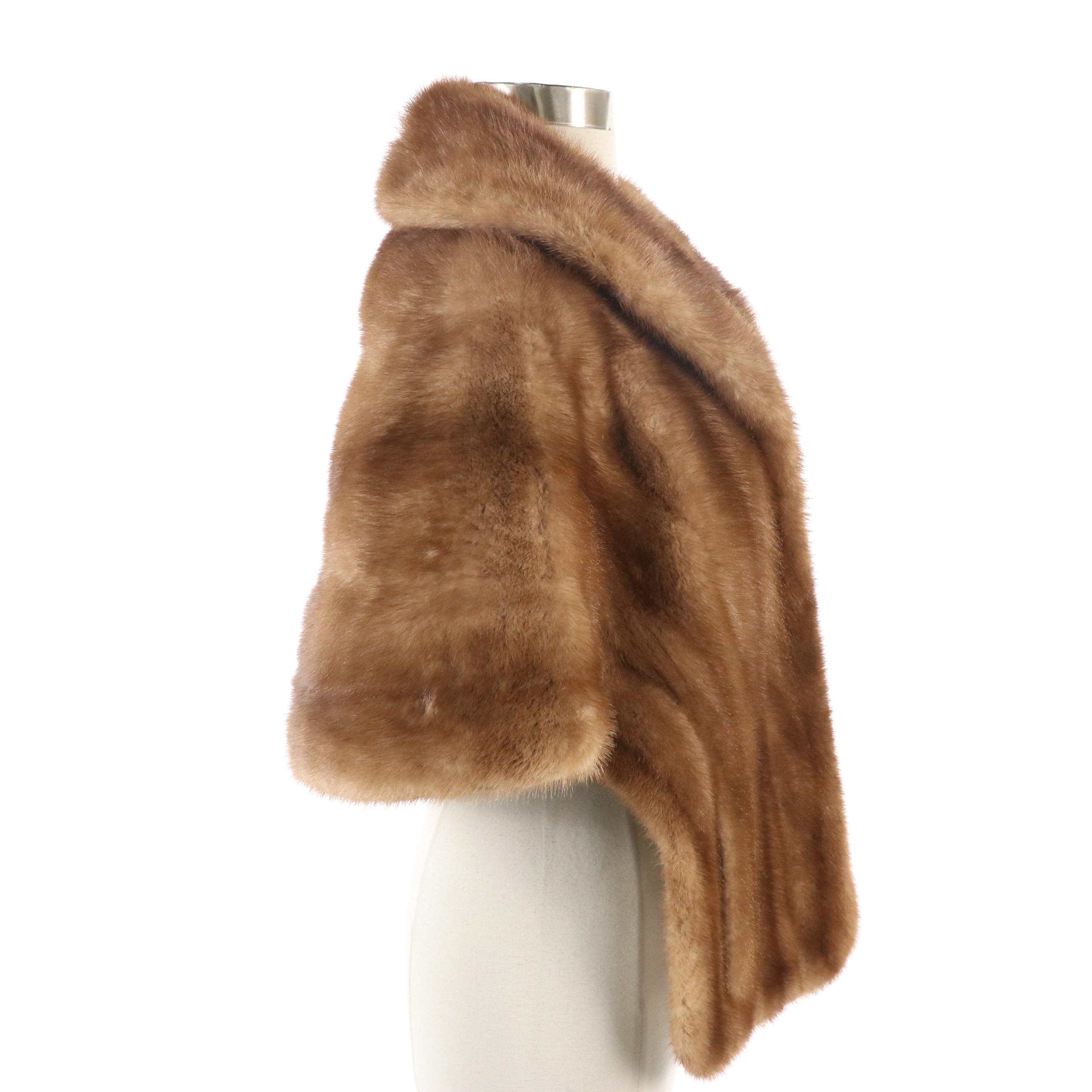 Jacques Ferber Vintage Mink Fur Stole
