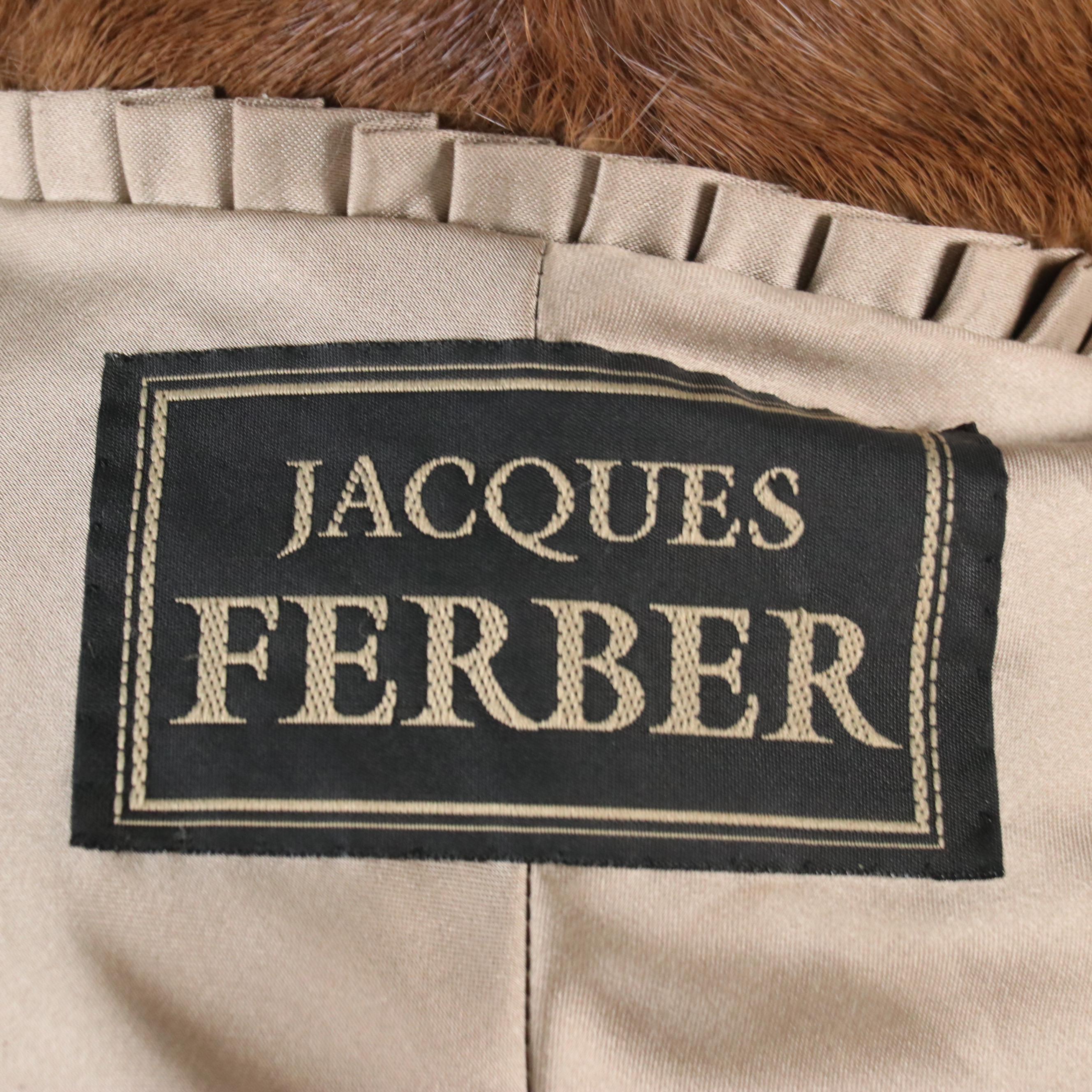 Jacques Ferber Vintage Mink Fur Stole
