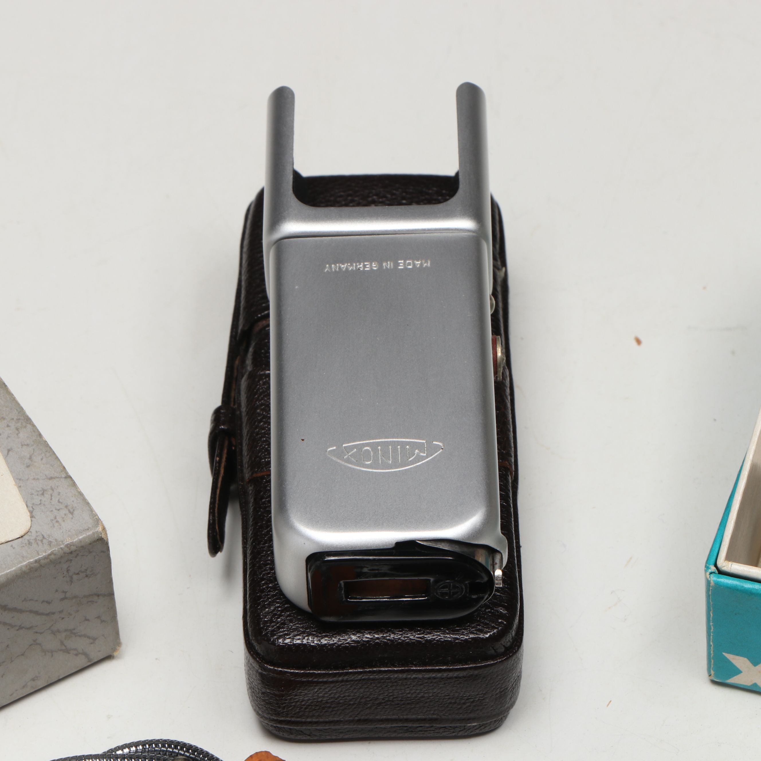 Minox Subminiature Cameras and More Camera Accessories, Mid to Late 20th C.