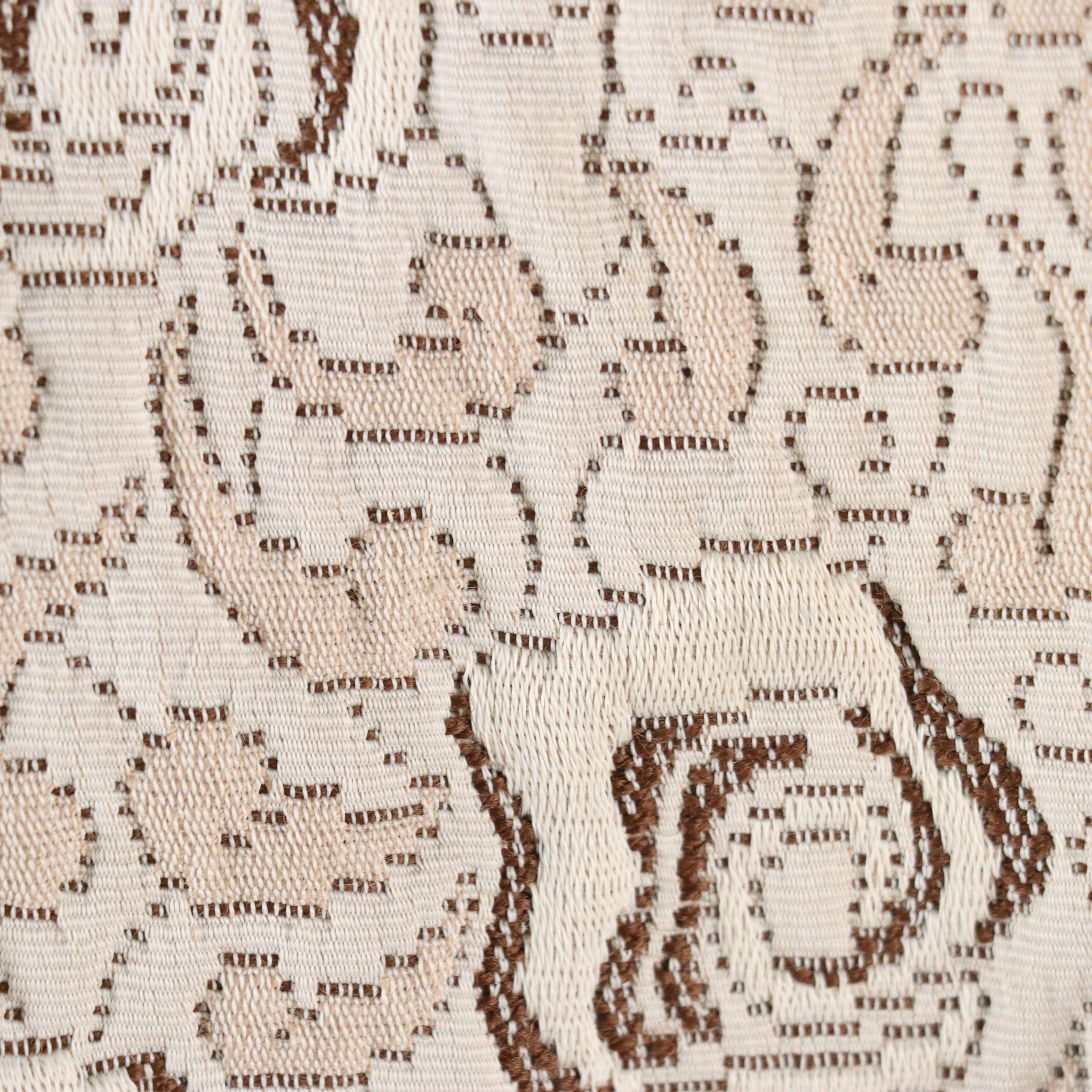 McKelvey's Vintage Floral Textured Coat with Mink Fur Collar