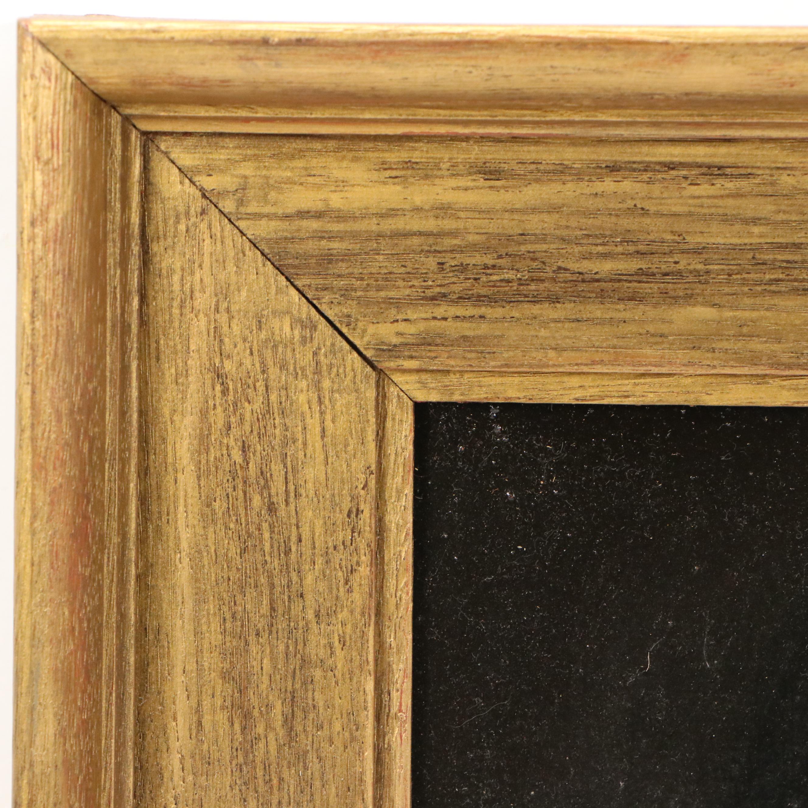 Chiaroscuro Style Portrait Oil Painting of Man in Shadows, 19th to Early 20th C.