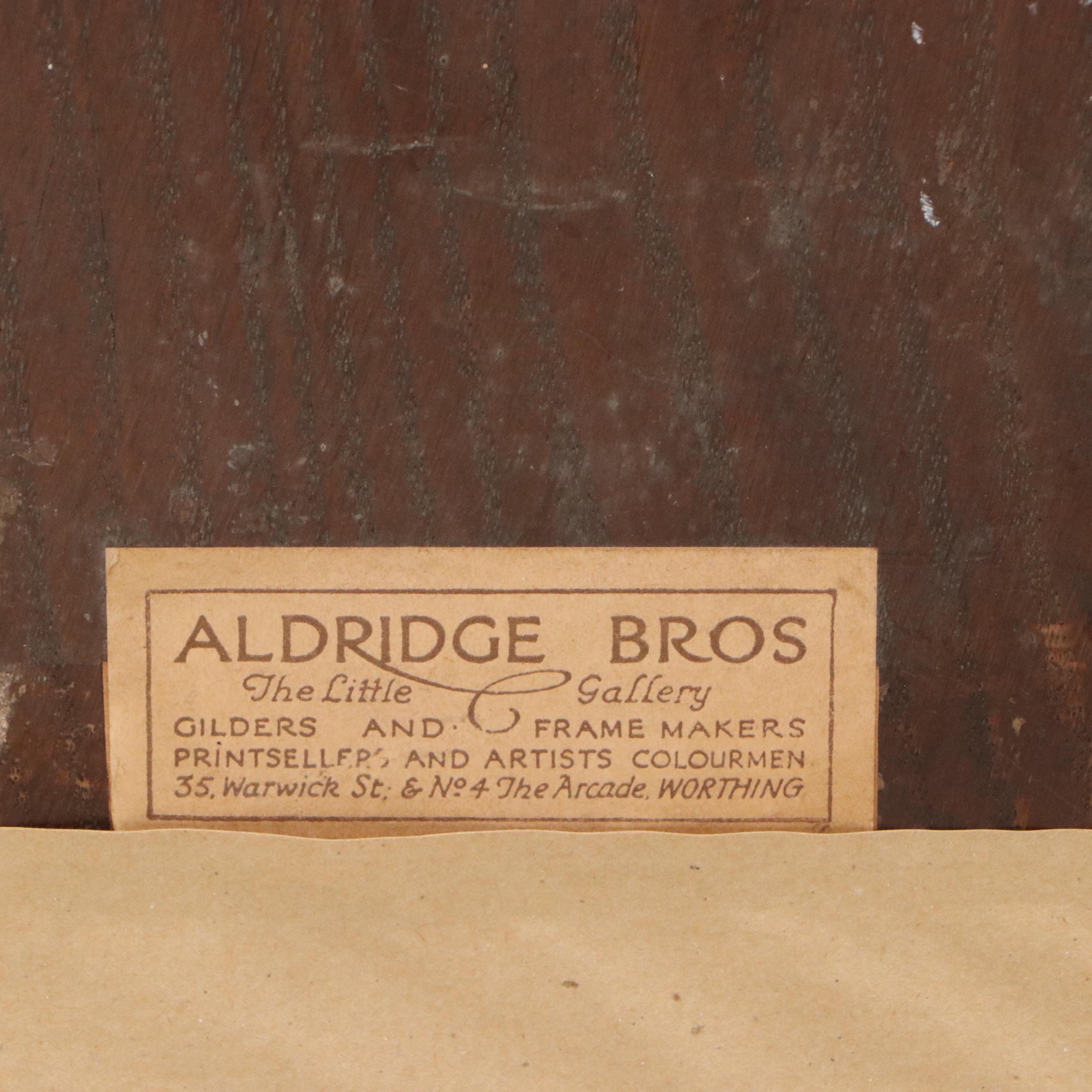 Chiaroscuro Style Portrait Oil Painting of Man in Shadows, 19th to Early 20th C.