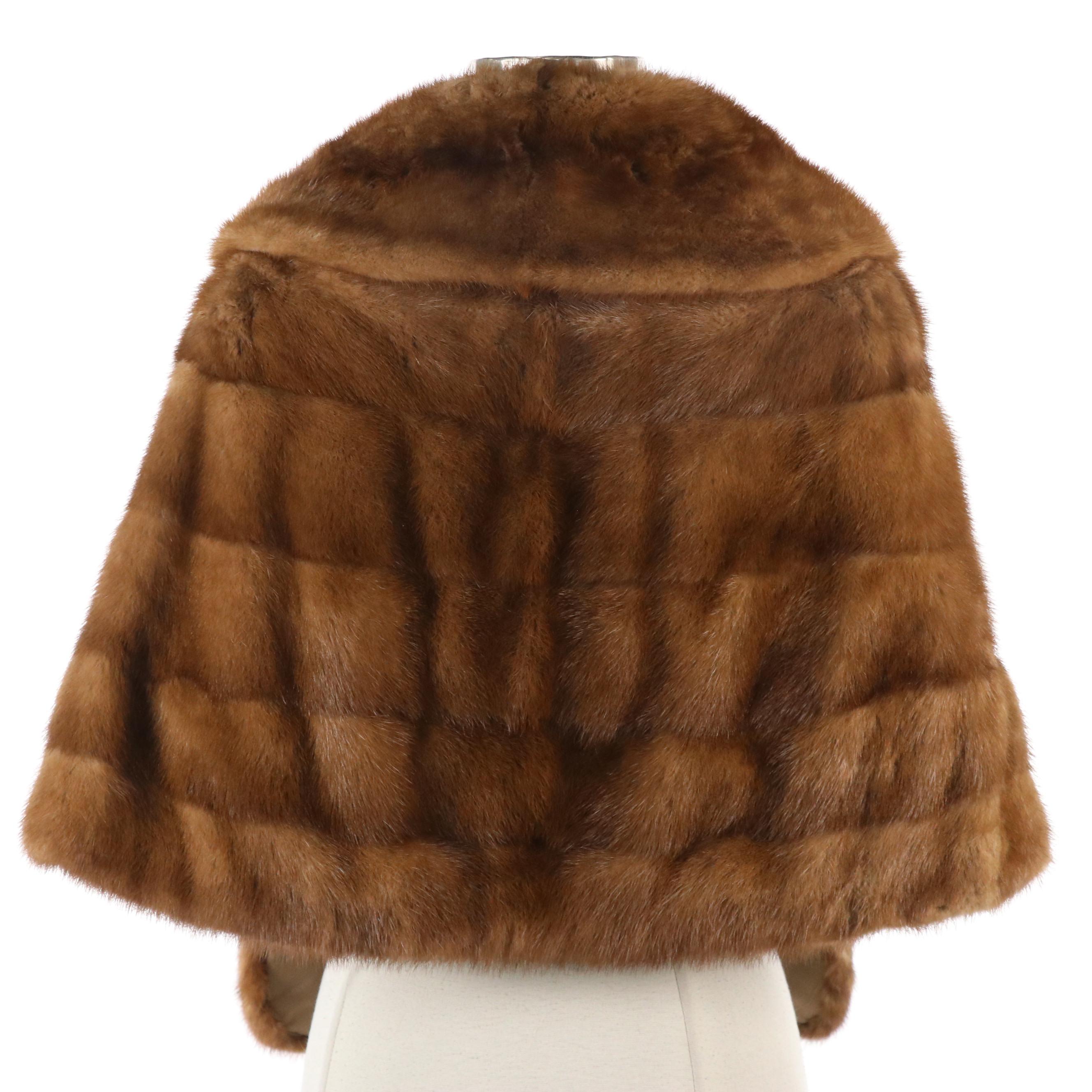 Cherry & Web Vintage Mink Fur Stole