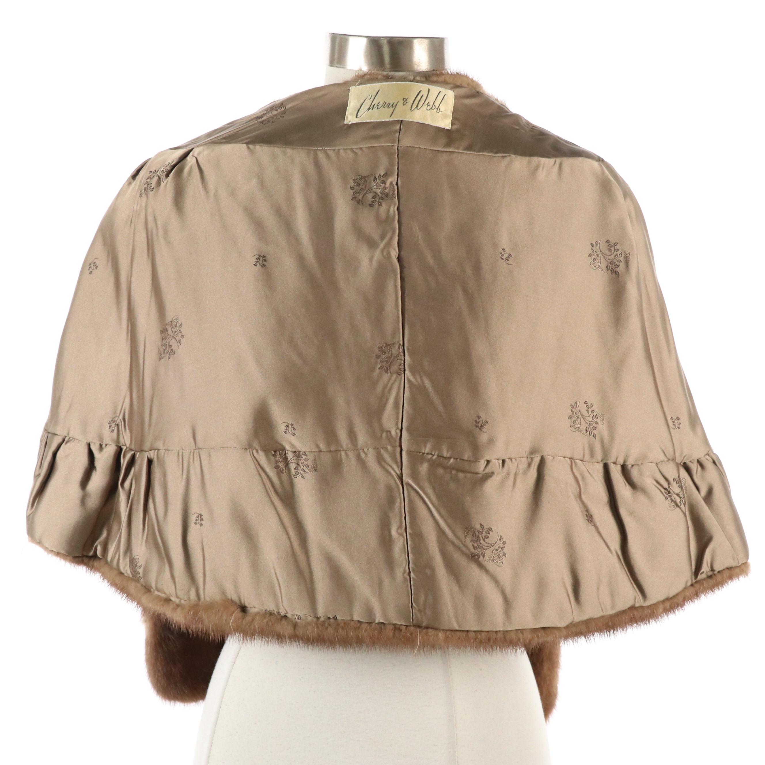 Cherry & Web Vintage Mink Fur Stole