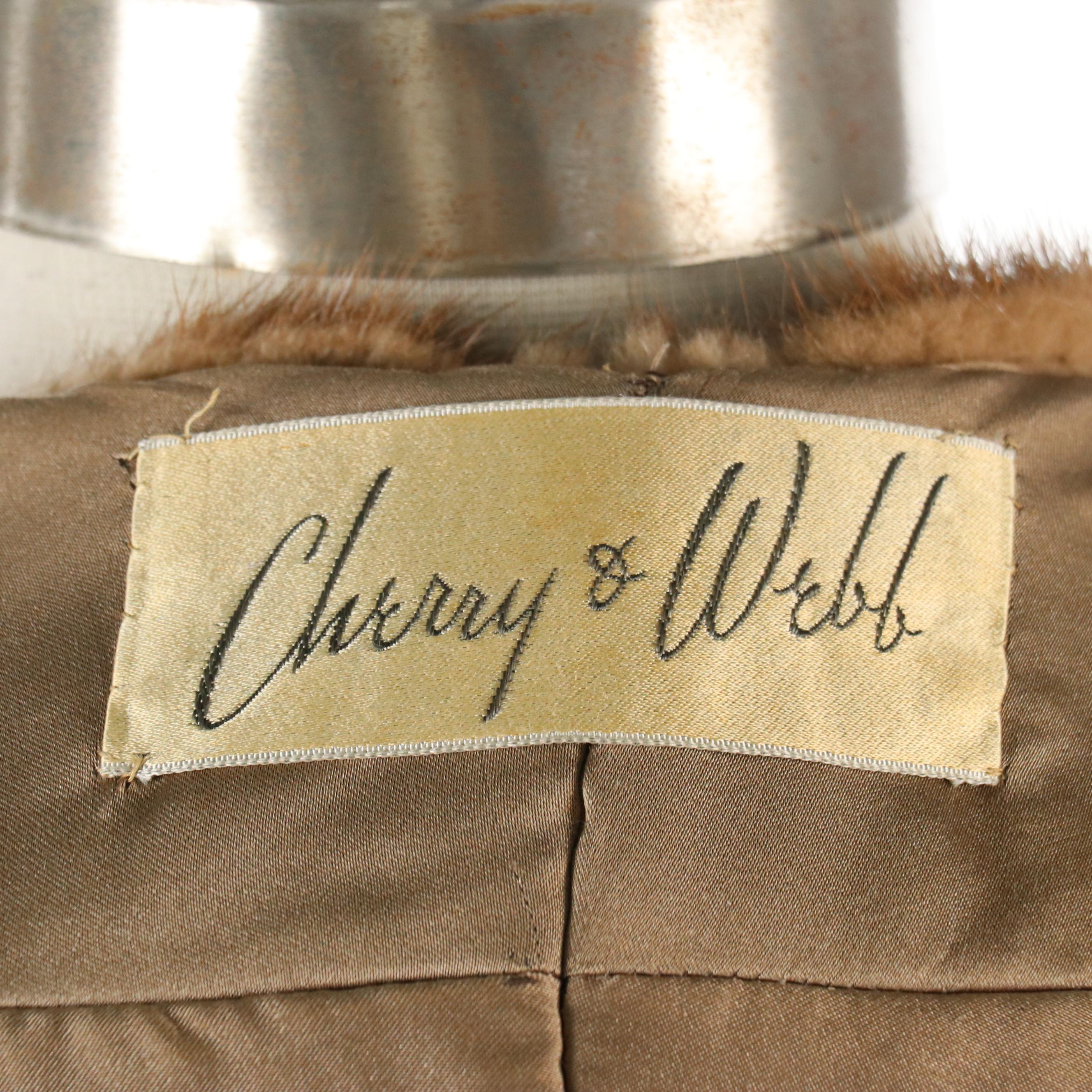 Cherry & Web Vintage Mink Fur Stole