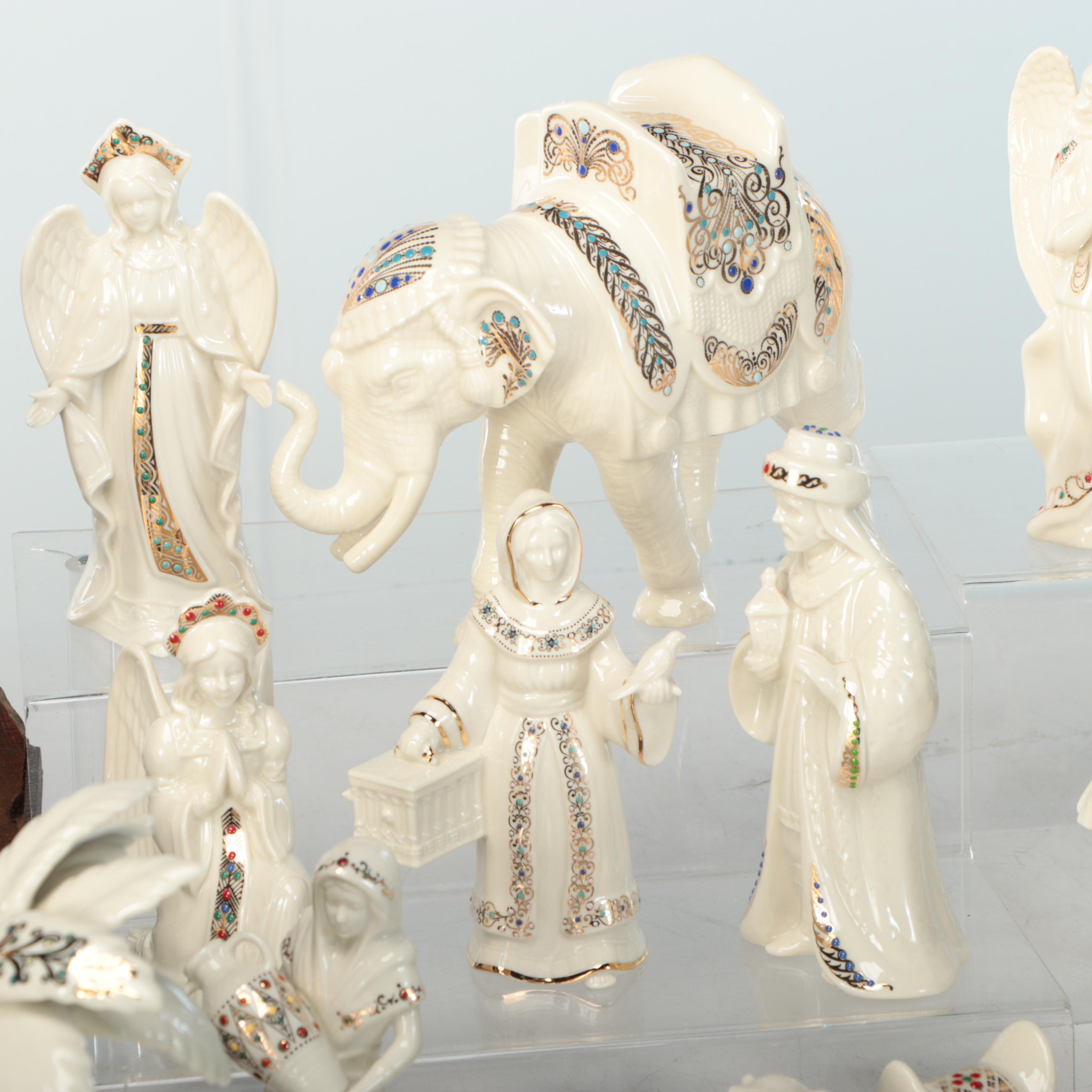 Lenox China Jewels Collection Nativity Figurines and Lenox Holiday Figurines