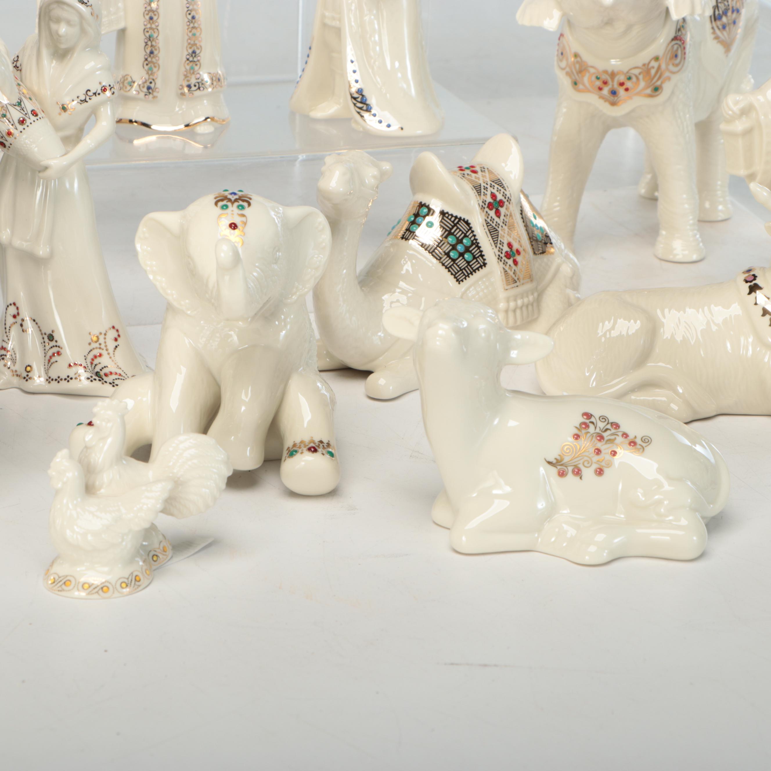 Lenox China Jewels Collection Nativity Figurines and Lenox Holiday Figurines
