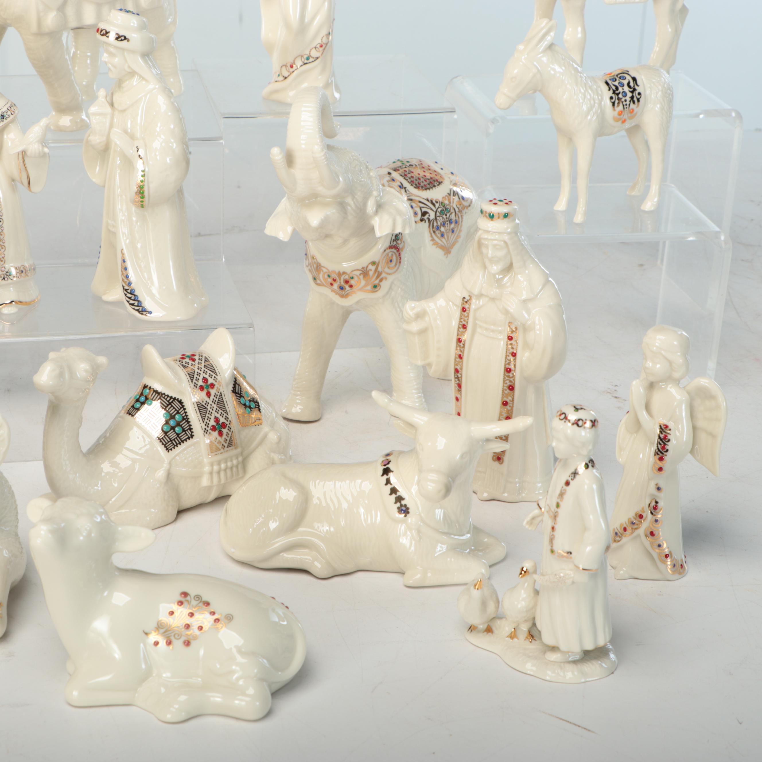 Lenox China Jewels Collection Nativity Figurines and Lenox Holiday Figurines