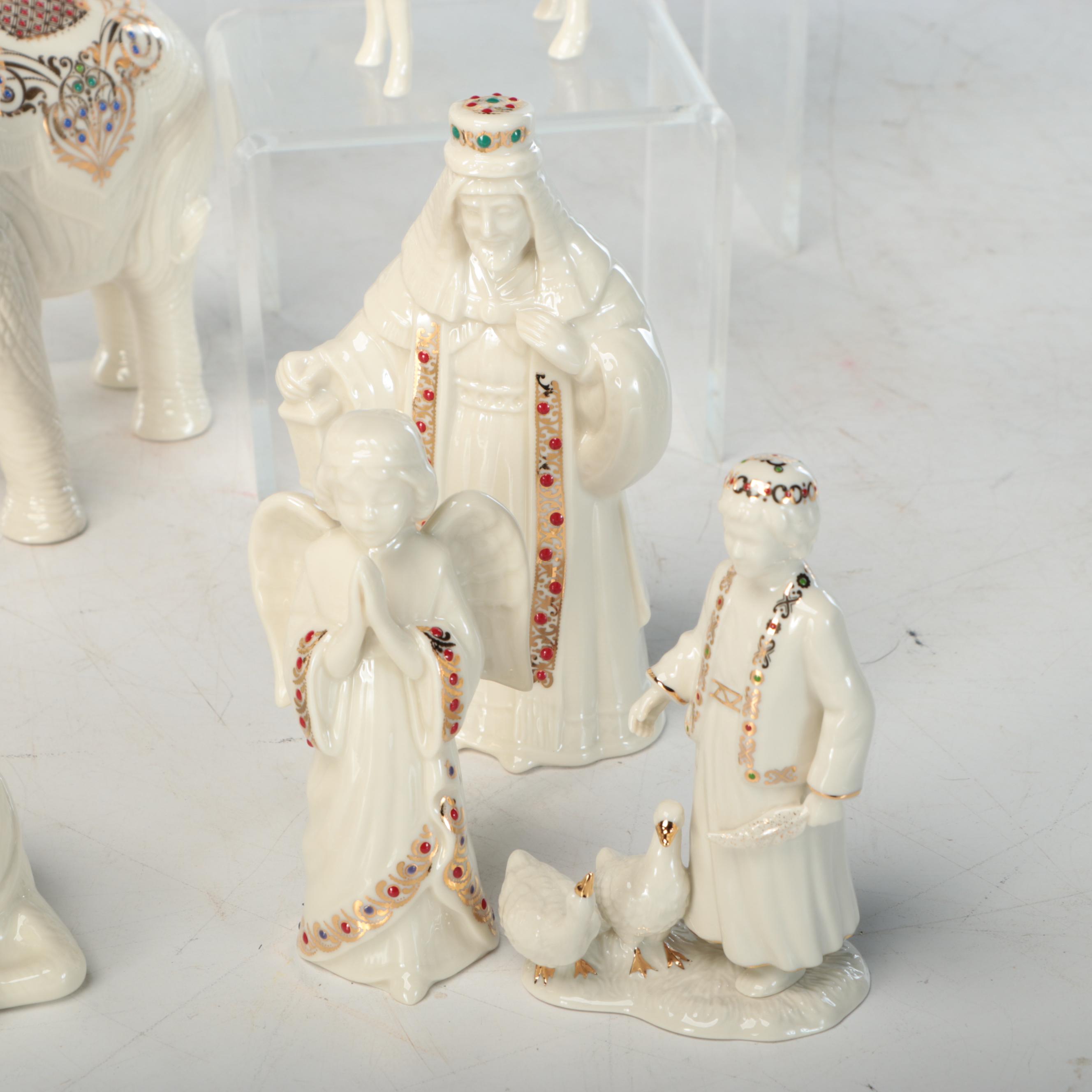 Lenox China Jewels Collection Nativity Figurines and Lenox Holiday Figurines