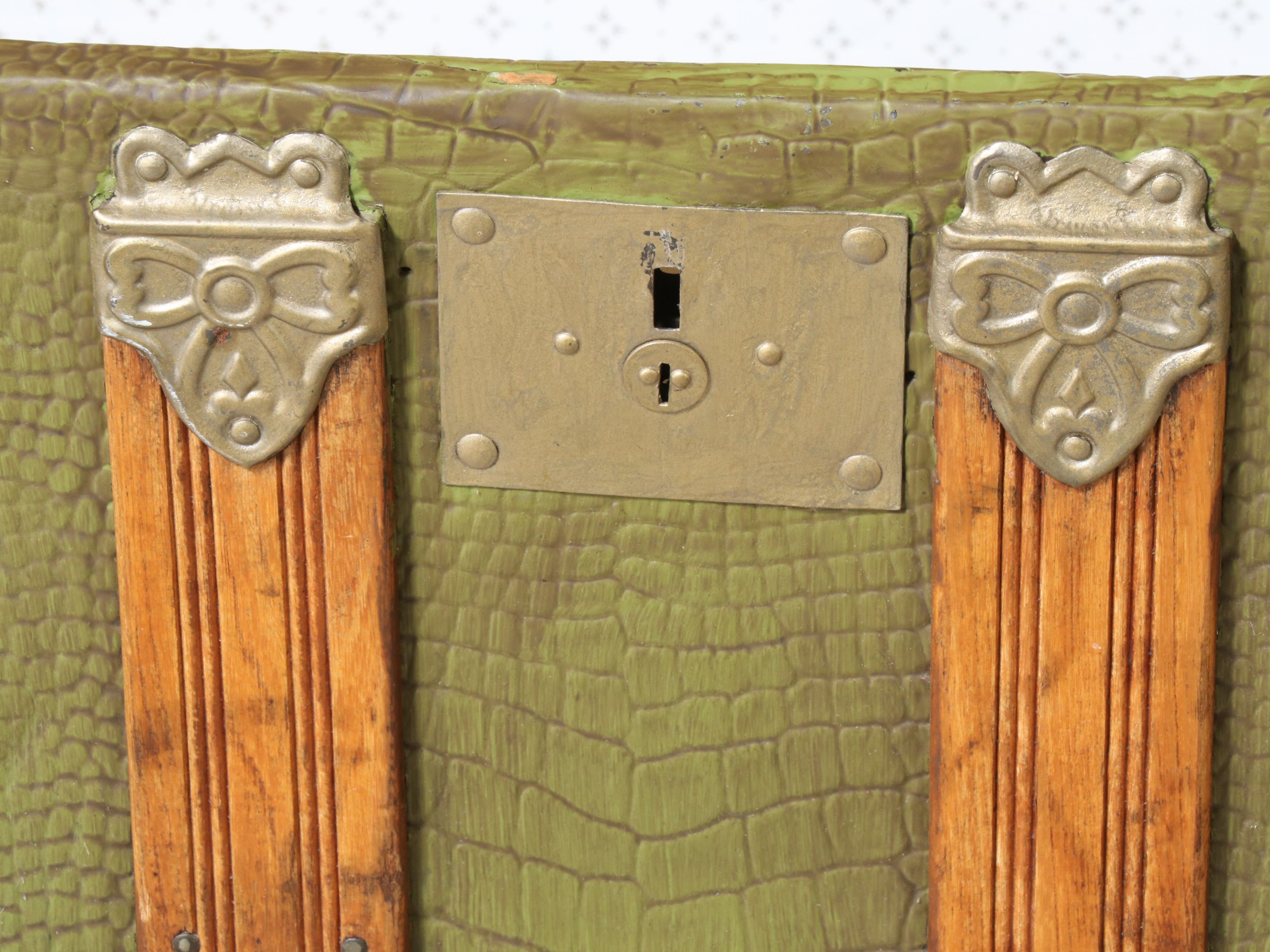 Antique Late Victorian Dome Top Trunk