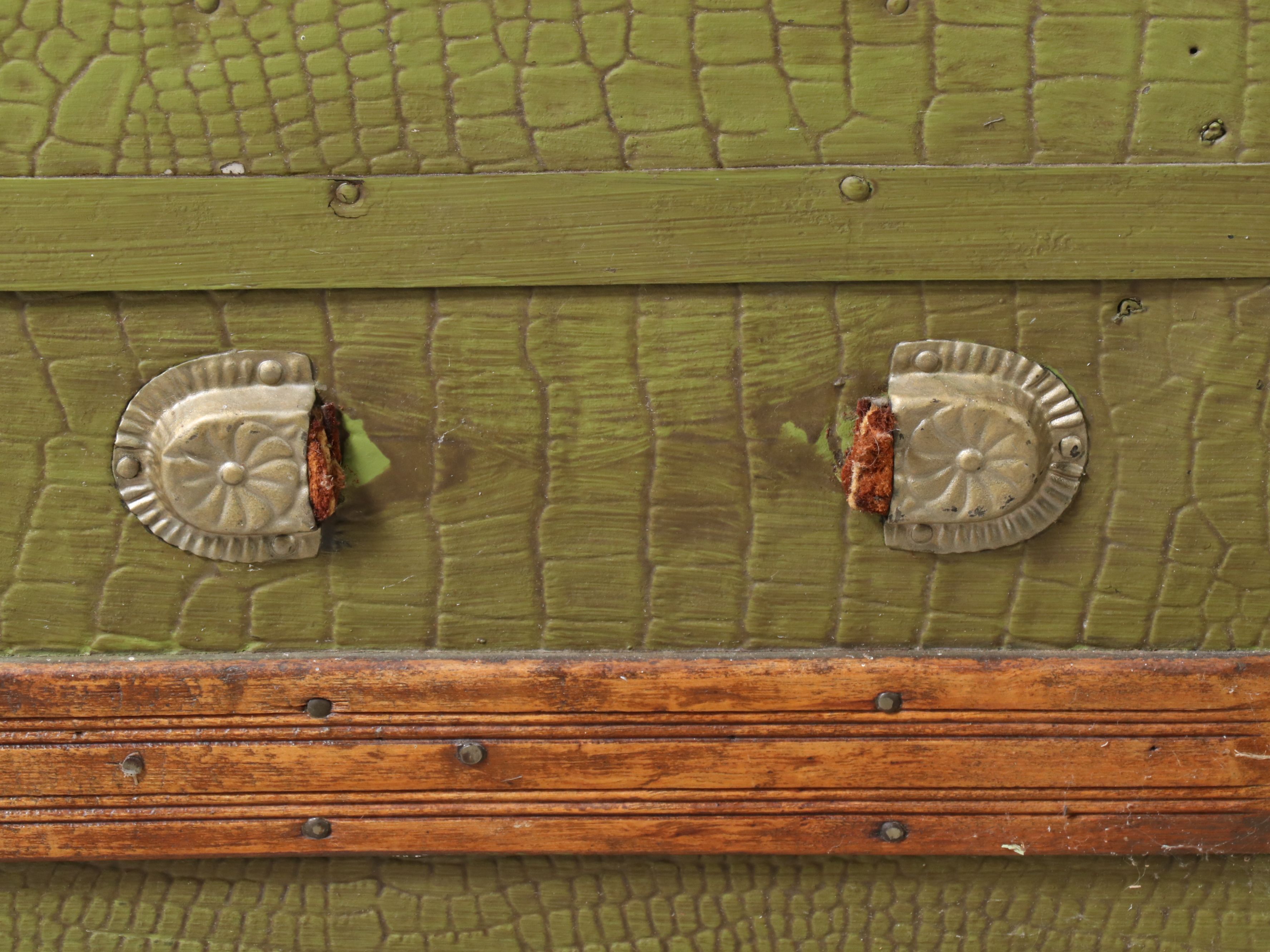 Antique Late Victorian Dome Top Trunk