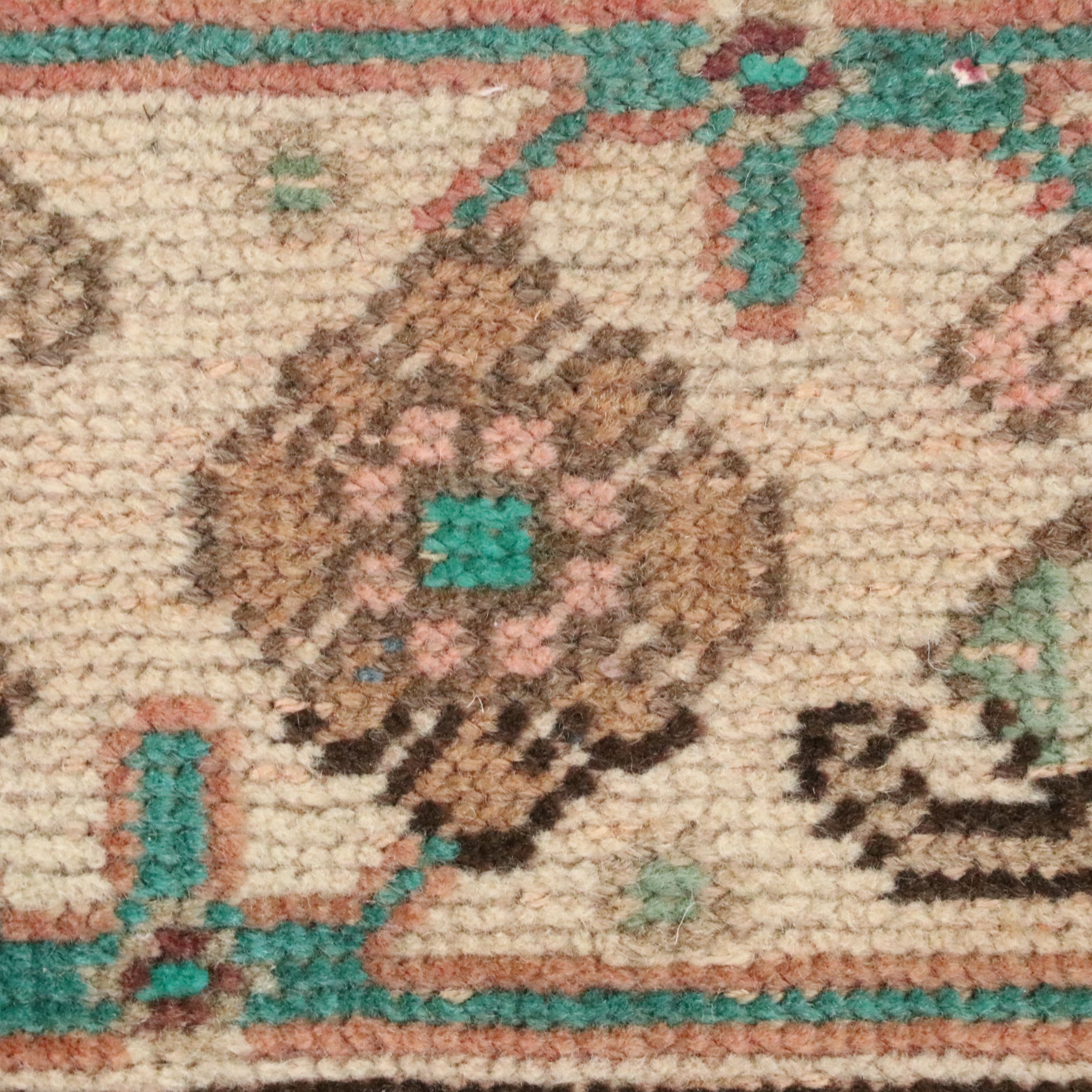 3'3 x 10'8 Hand-Knotted Persian Veramin Carpet Runner