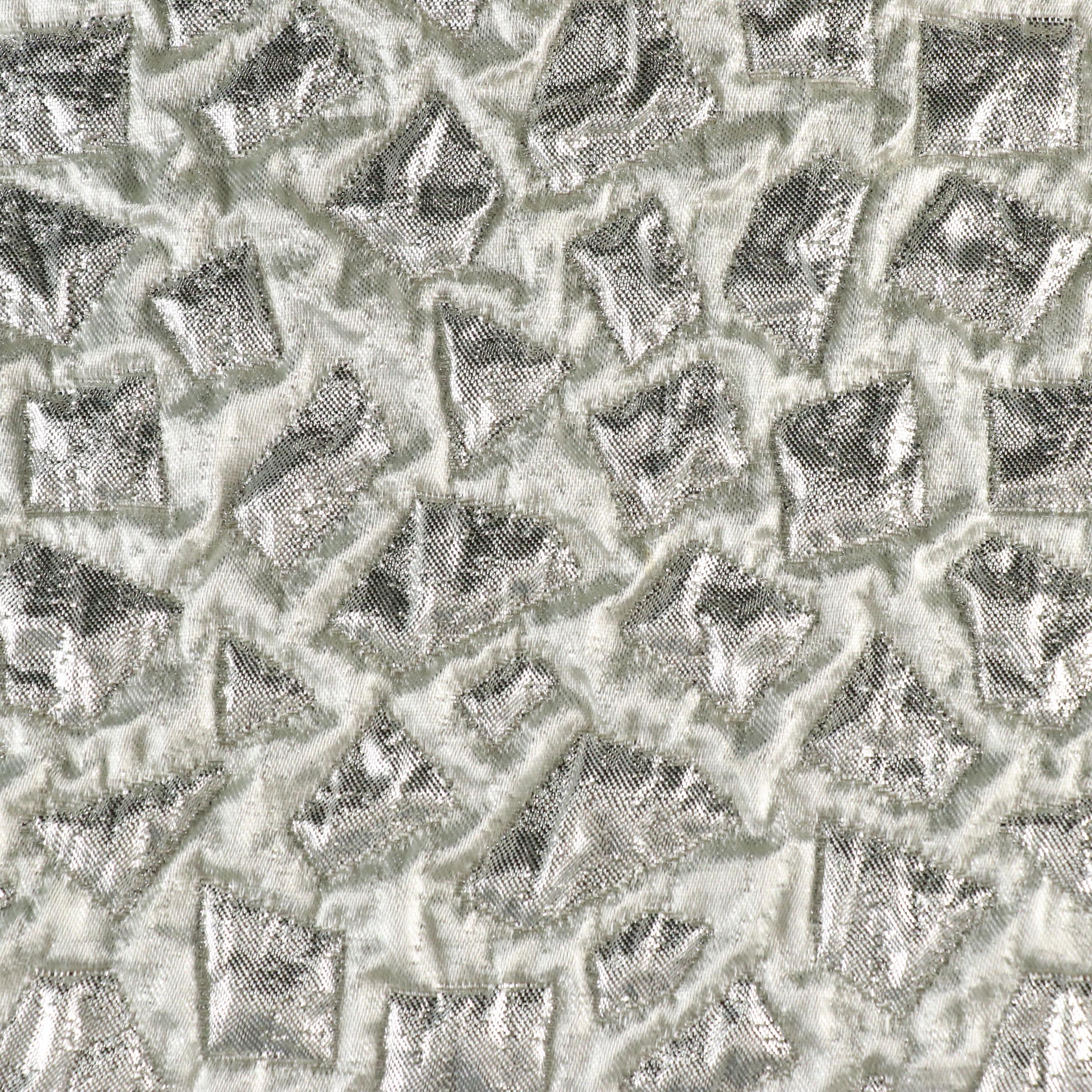 Engelman's Dress Suit in Metallic Polyester Jacquard with Mink Fur Trim, 1970s