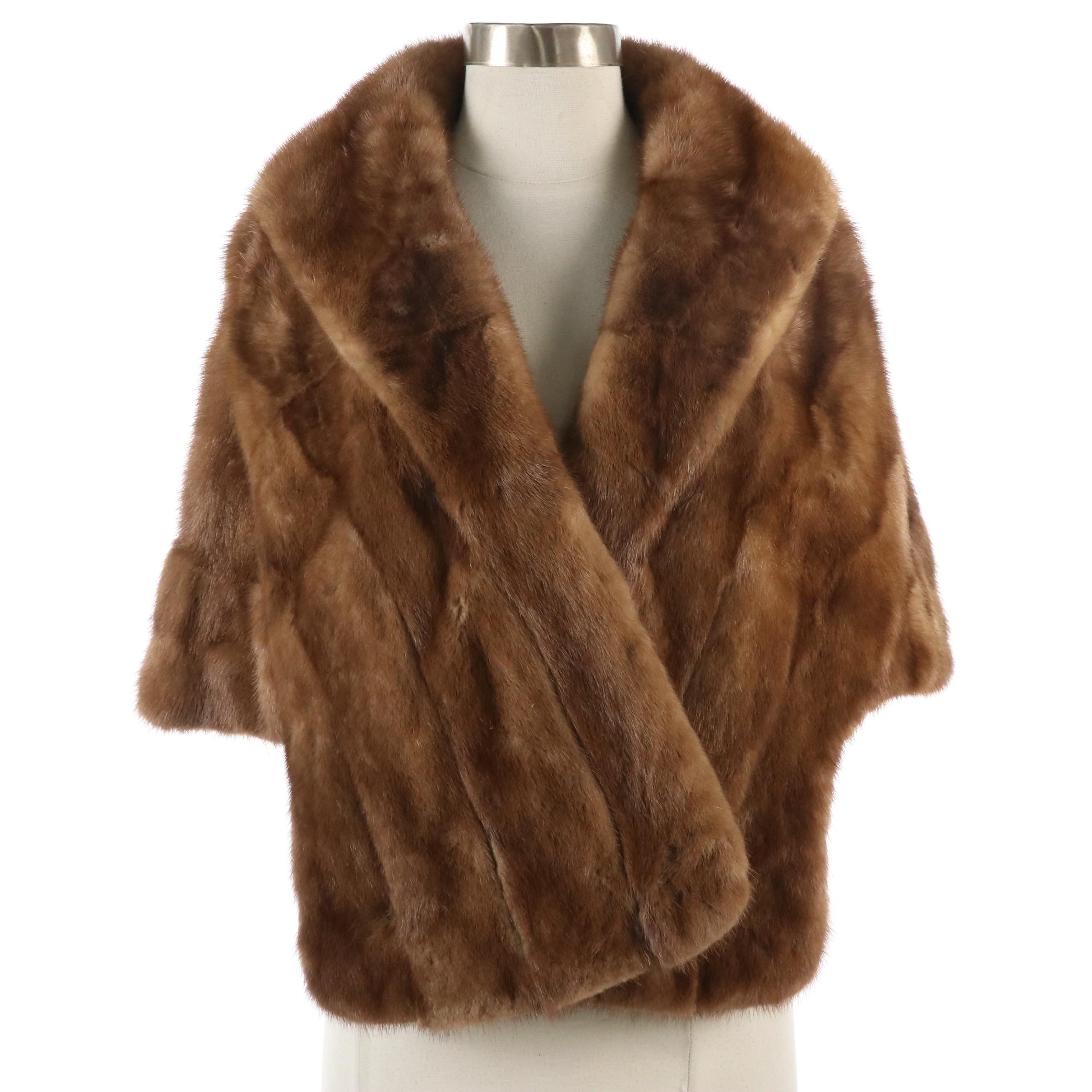 Cherry & Web Vintage Mink Fur Stole