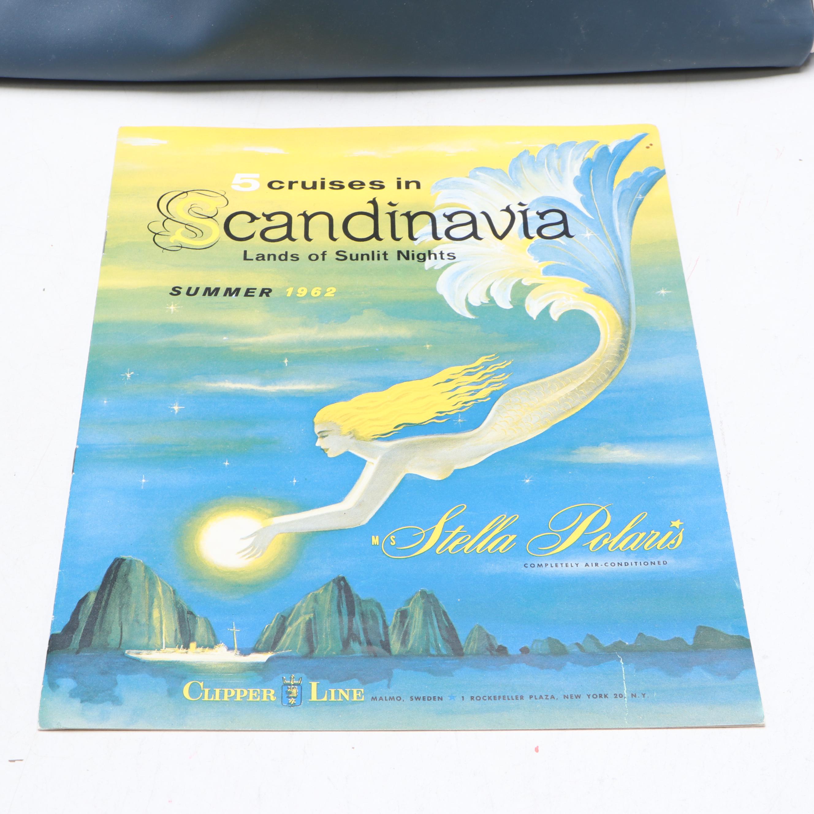 Chrome-Plate Thermos Carafe with The Clipper Line and More Nautical Souvenirs