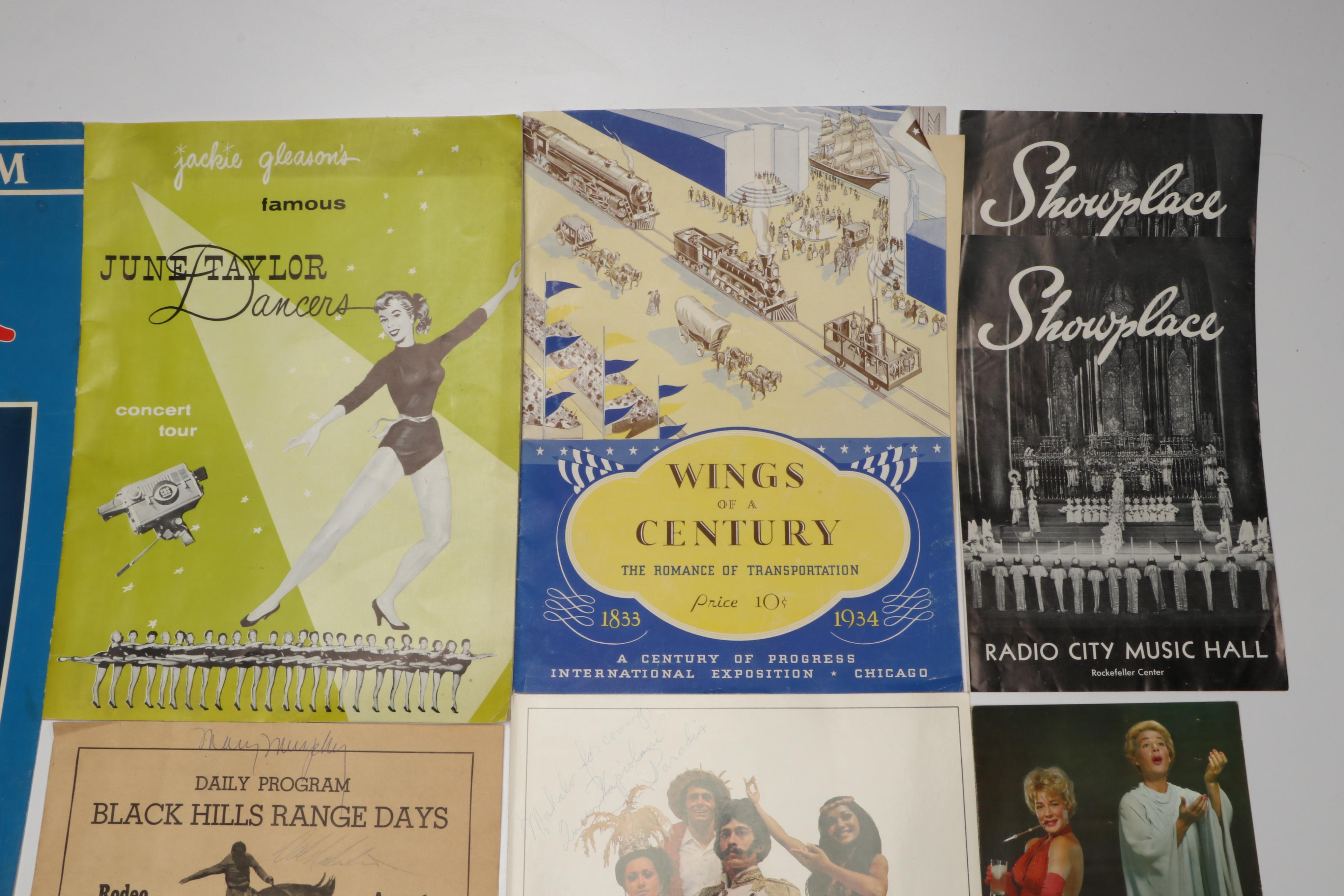 Audrey Hepburn "Funny Face" Show Program with Walt Disney and More Ephemera