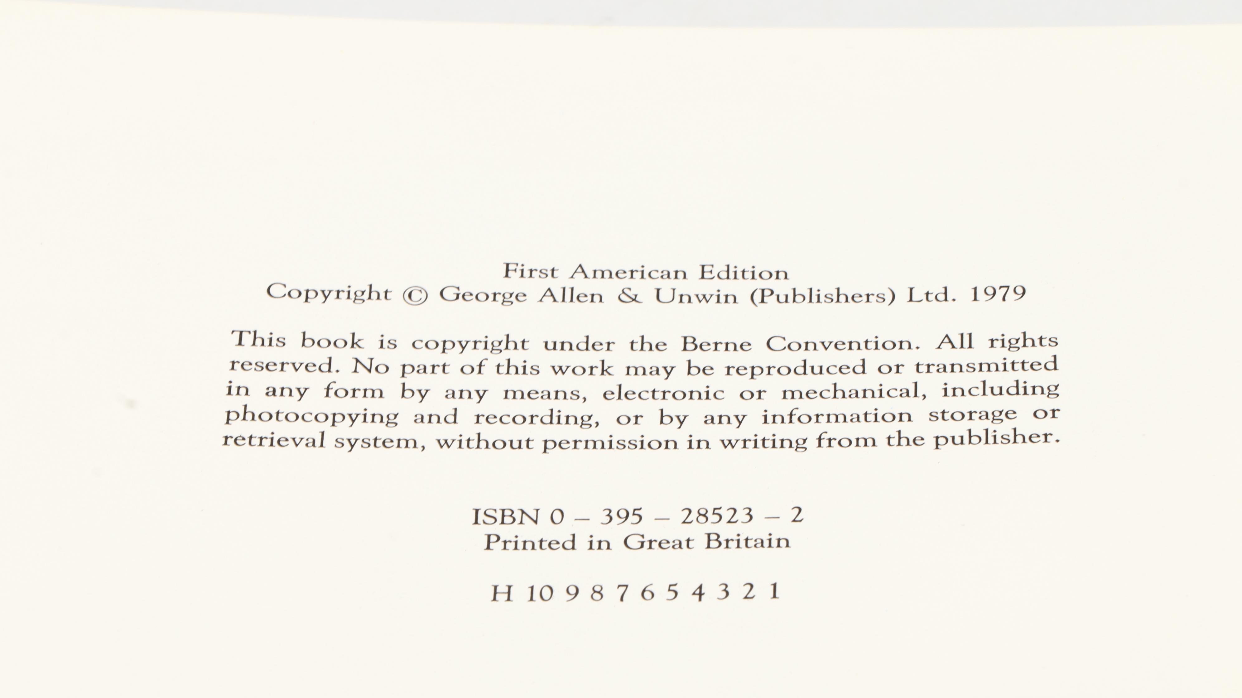 First American Printing "Pictures" by J. R. R. Tolkien, 1979