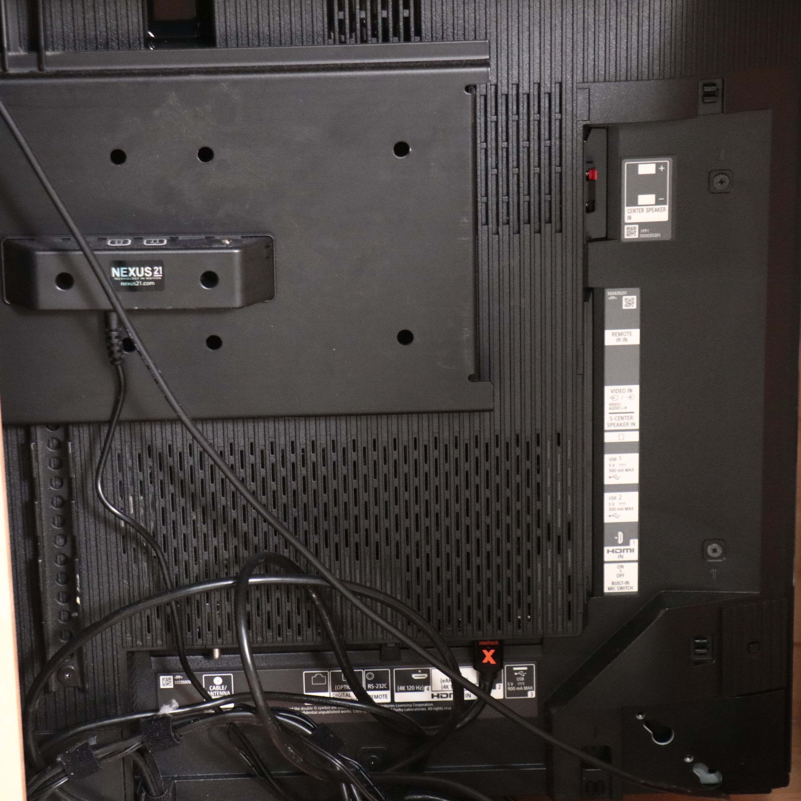 Sony A90j Bravia XR Oled 4K Smart TV in Nexus White Painted Wood Media Cabinet