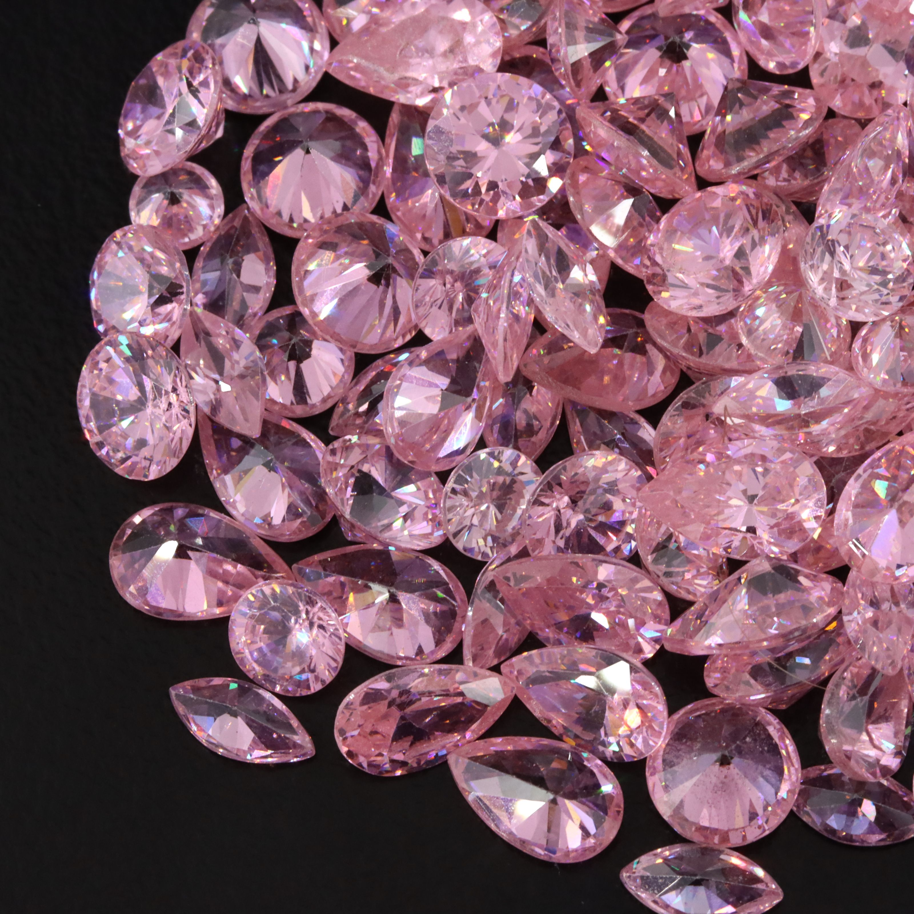 Loose 229.60 CTW Pink CZ Lot