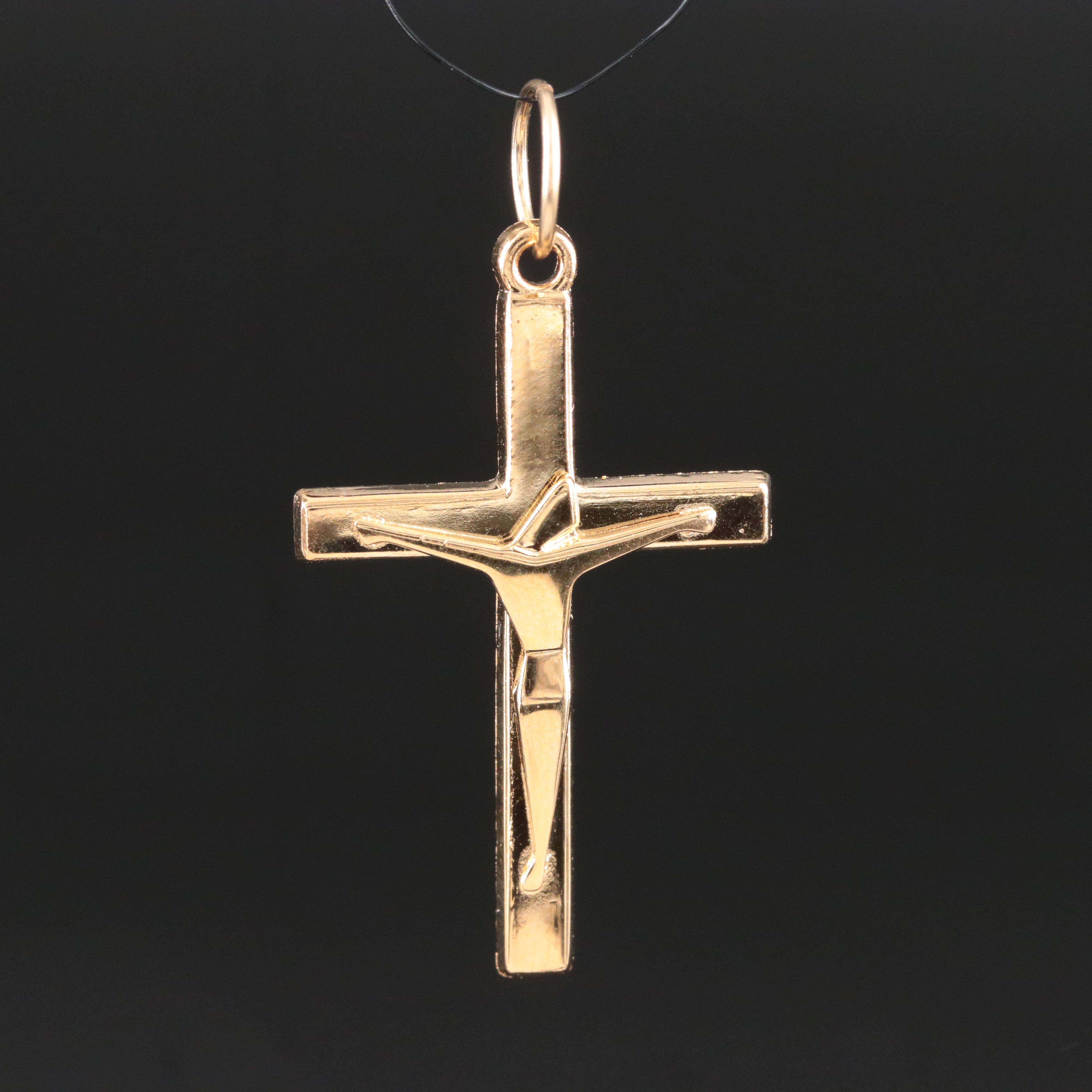 Gold-Filled Crucifix Pendant