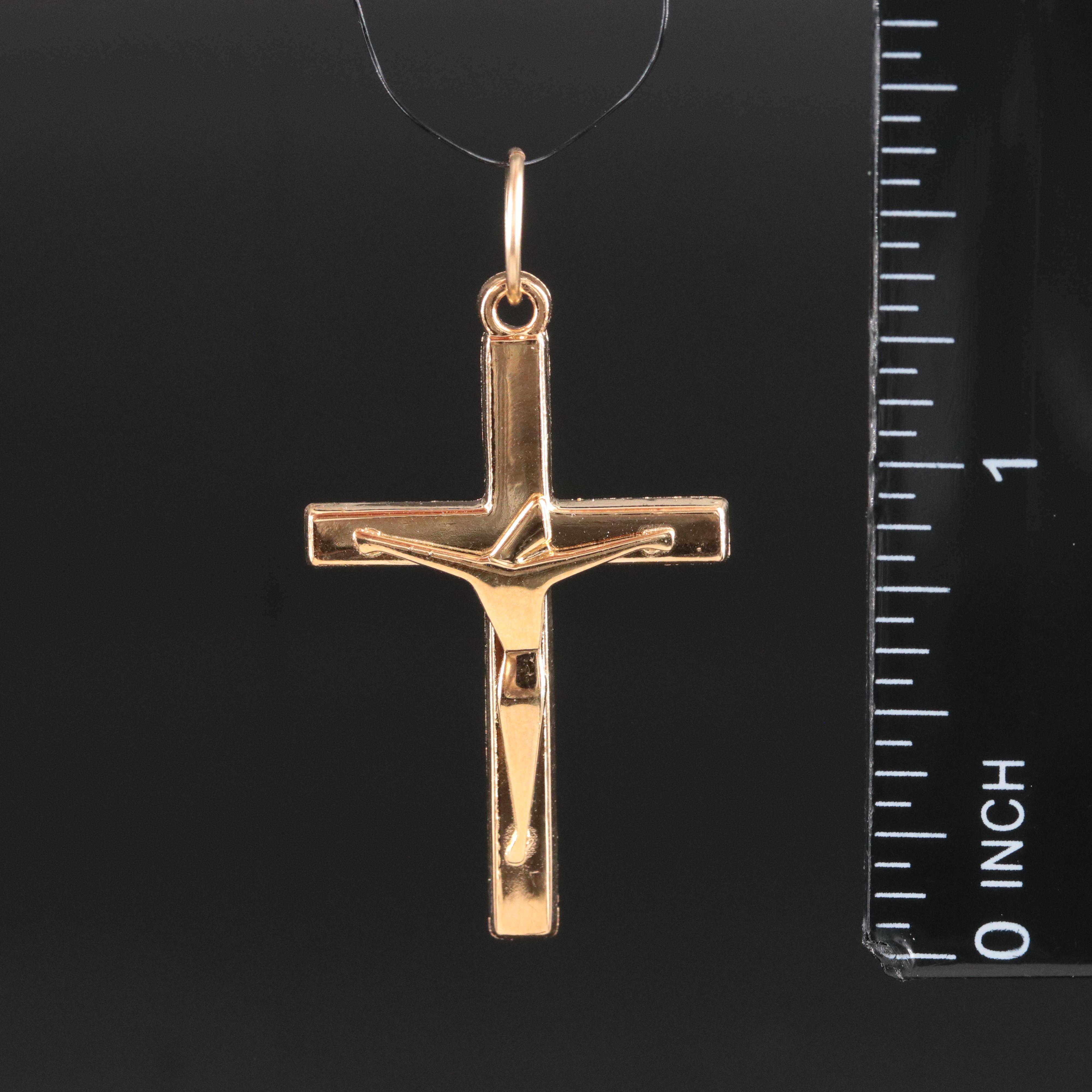 Gold-Filled Crucifix Pendant