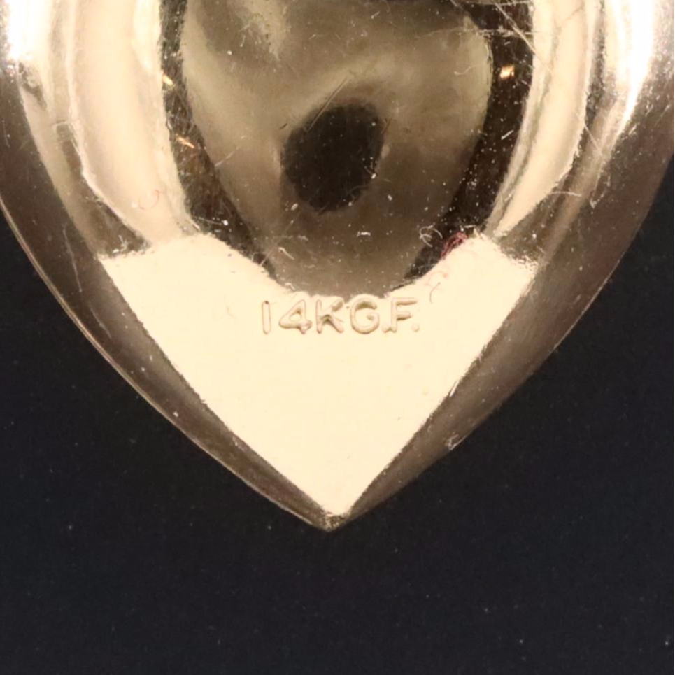 Gold-Filled Puff Heart Pendant