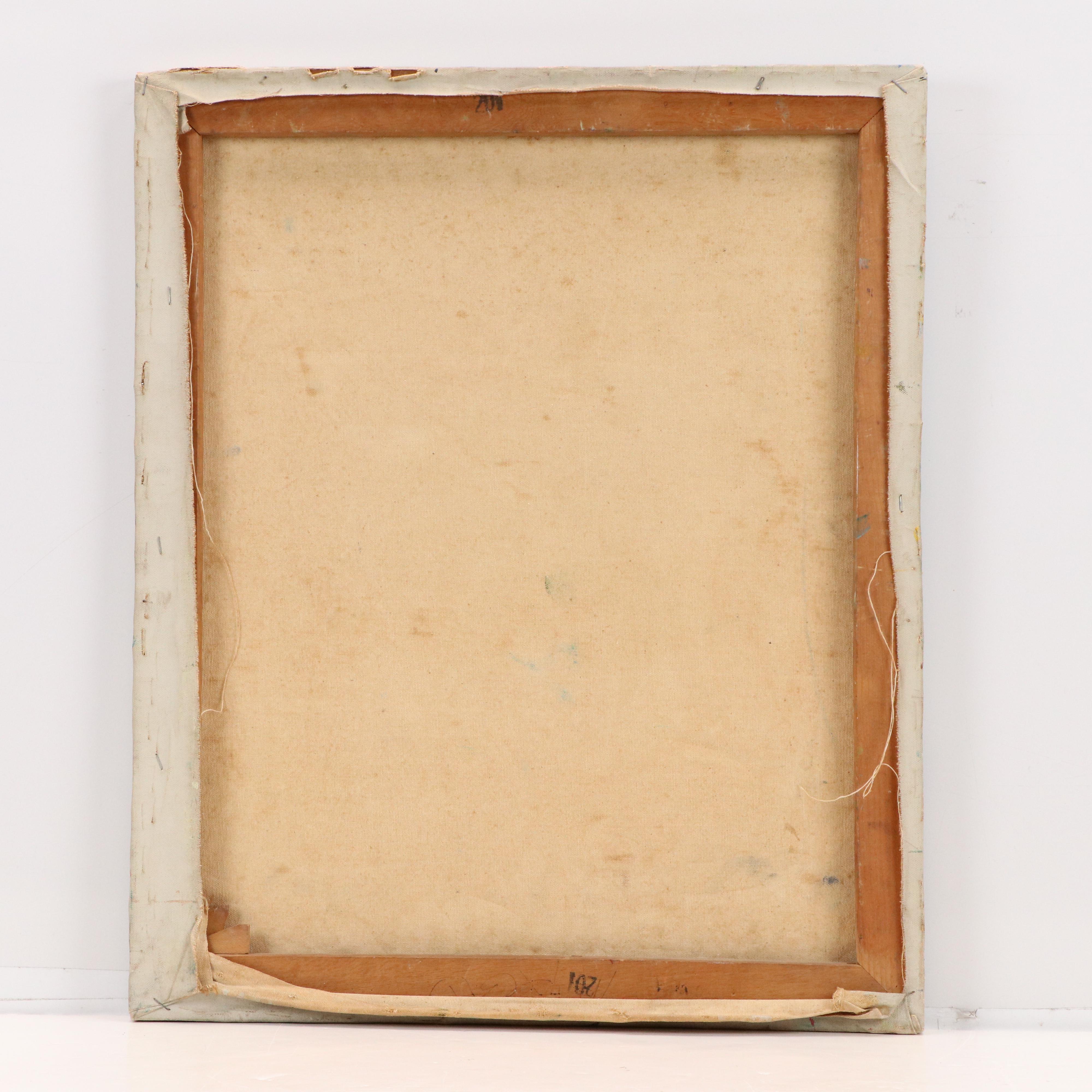 H. Karon Forest Landscape Oil Painting, 1967