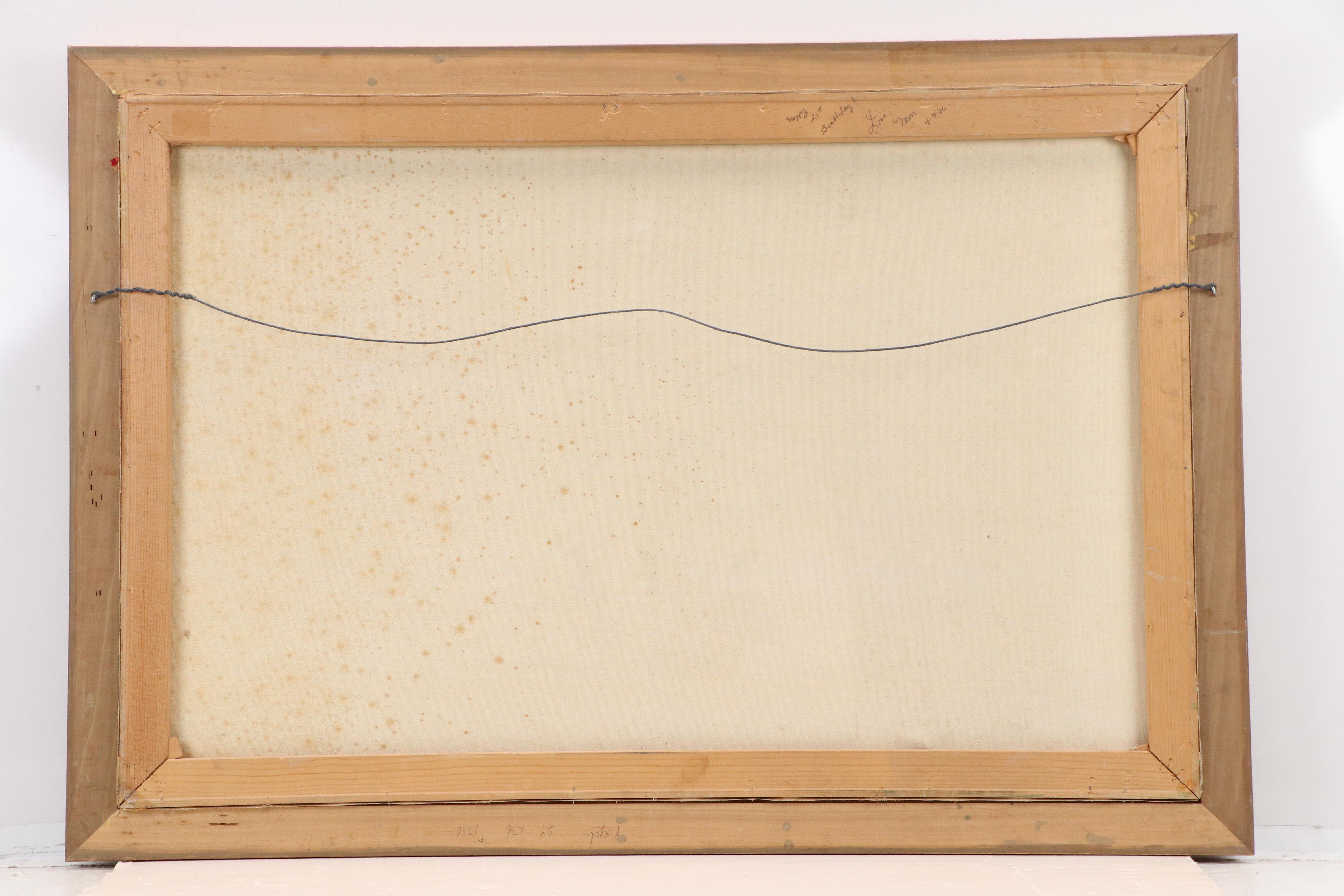 Floral Still Life Oil Painting, Circa 1986