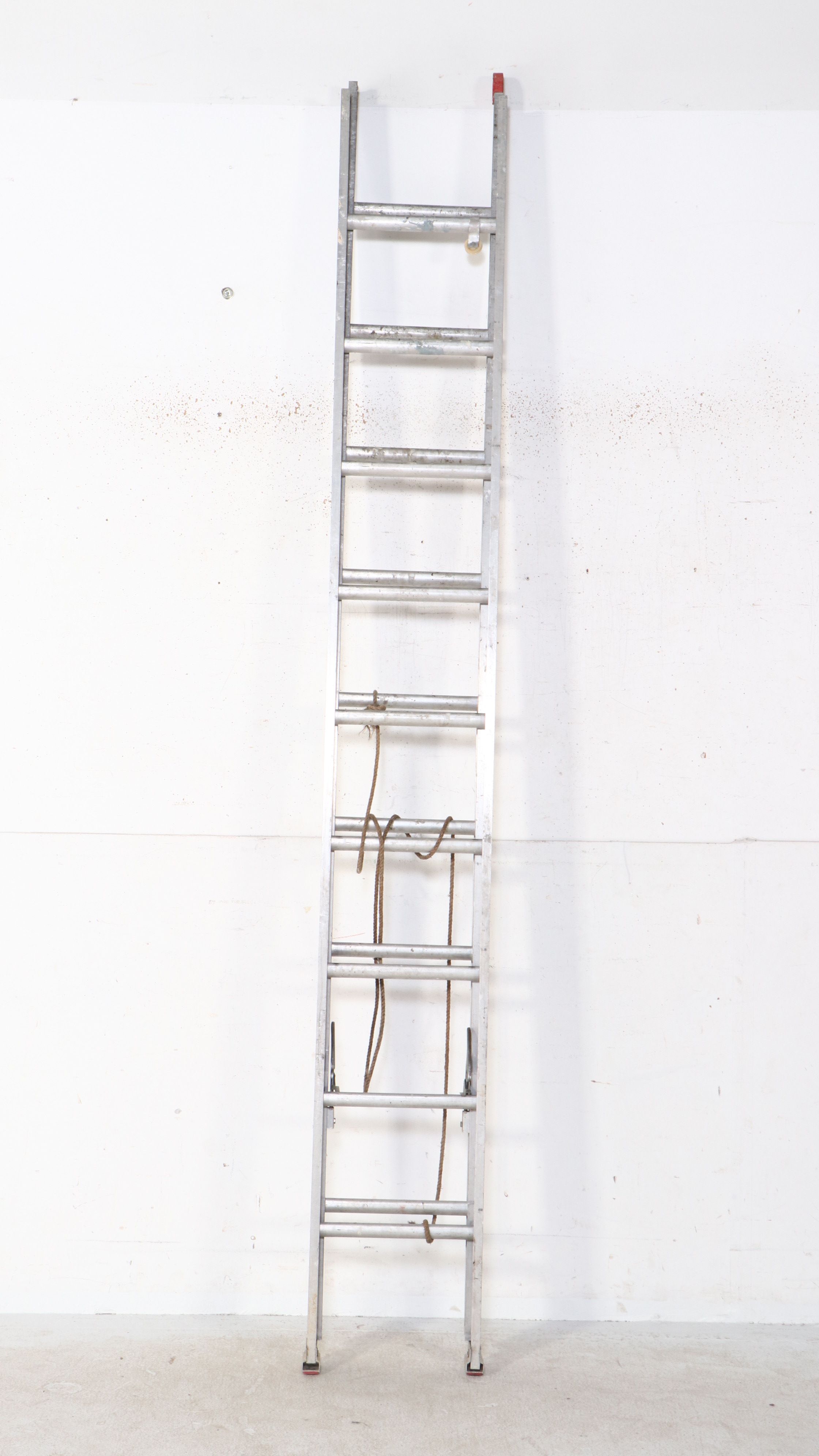 Aluminum Extension Ladder and Wood Step Ladder