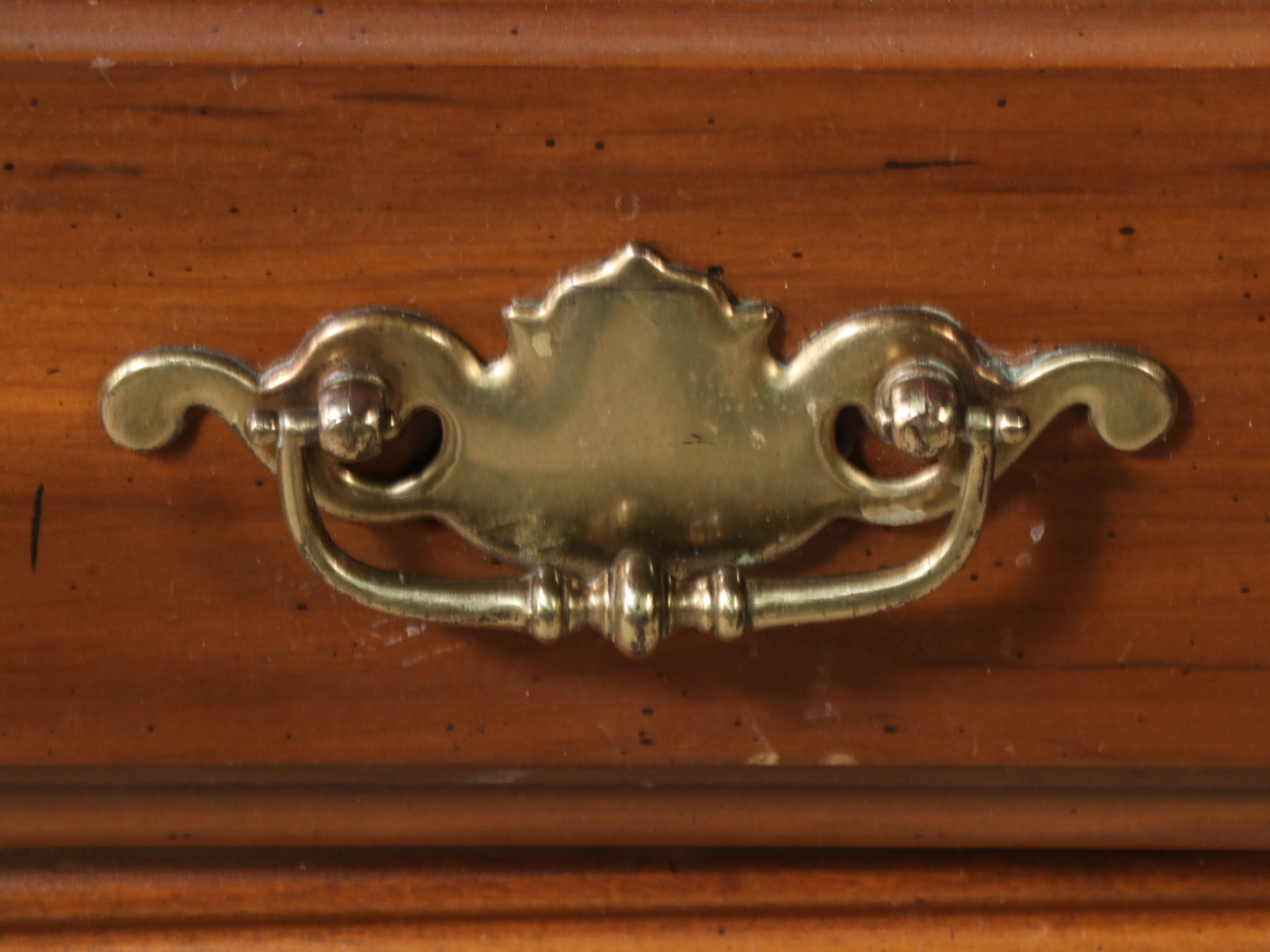 Colonial Style Maple and Laminate Kneehole Desk