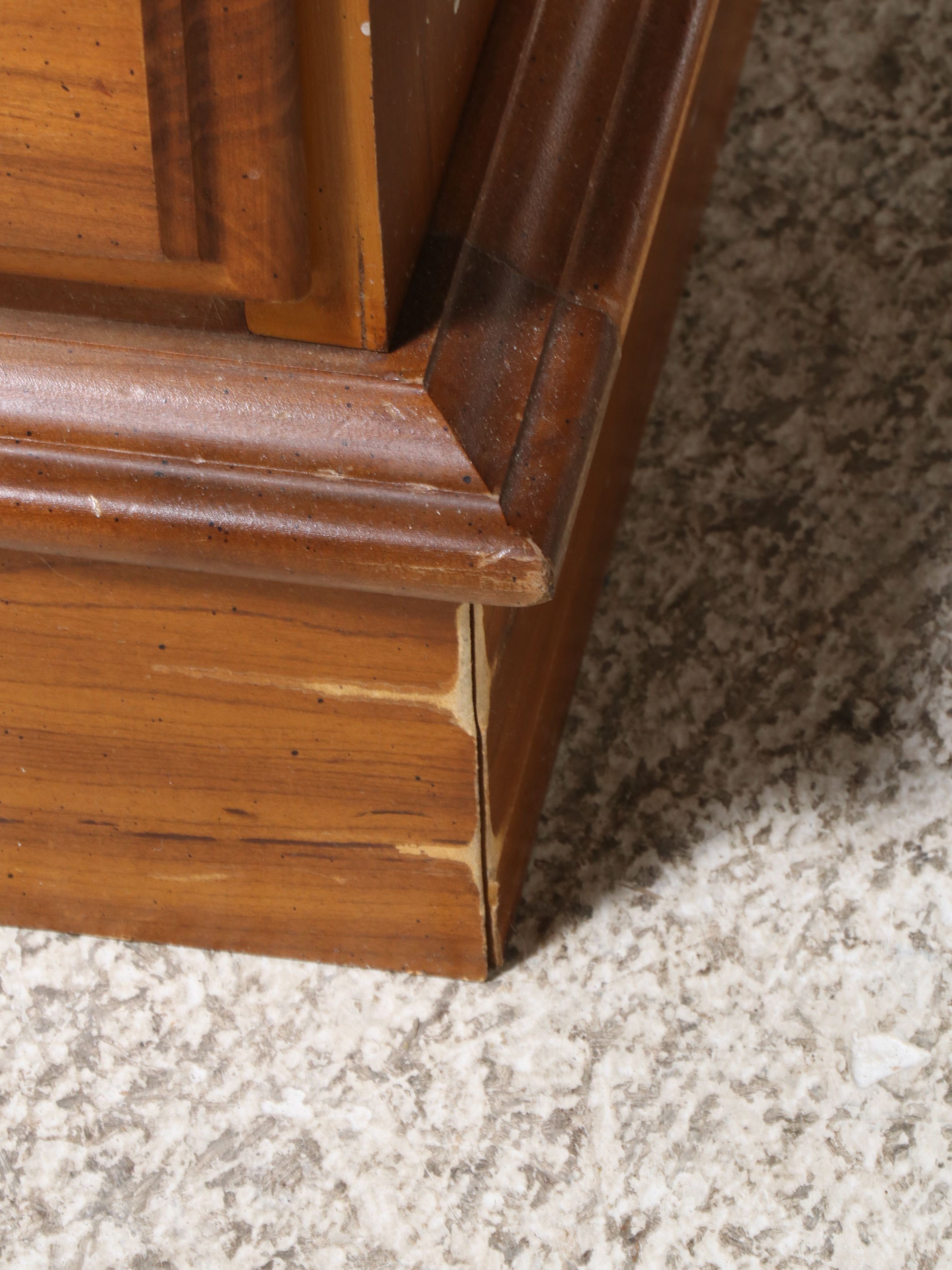 Colonial Style Maple and Laminate Kneehole Desk