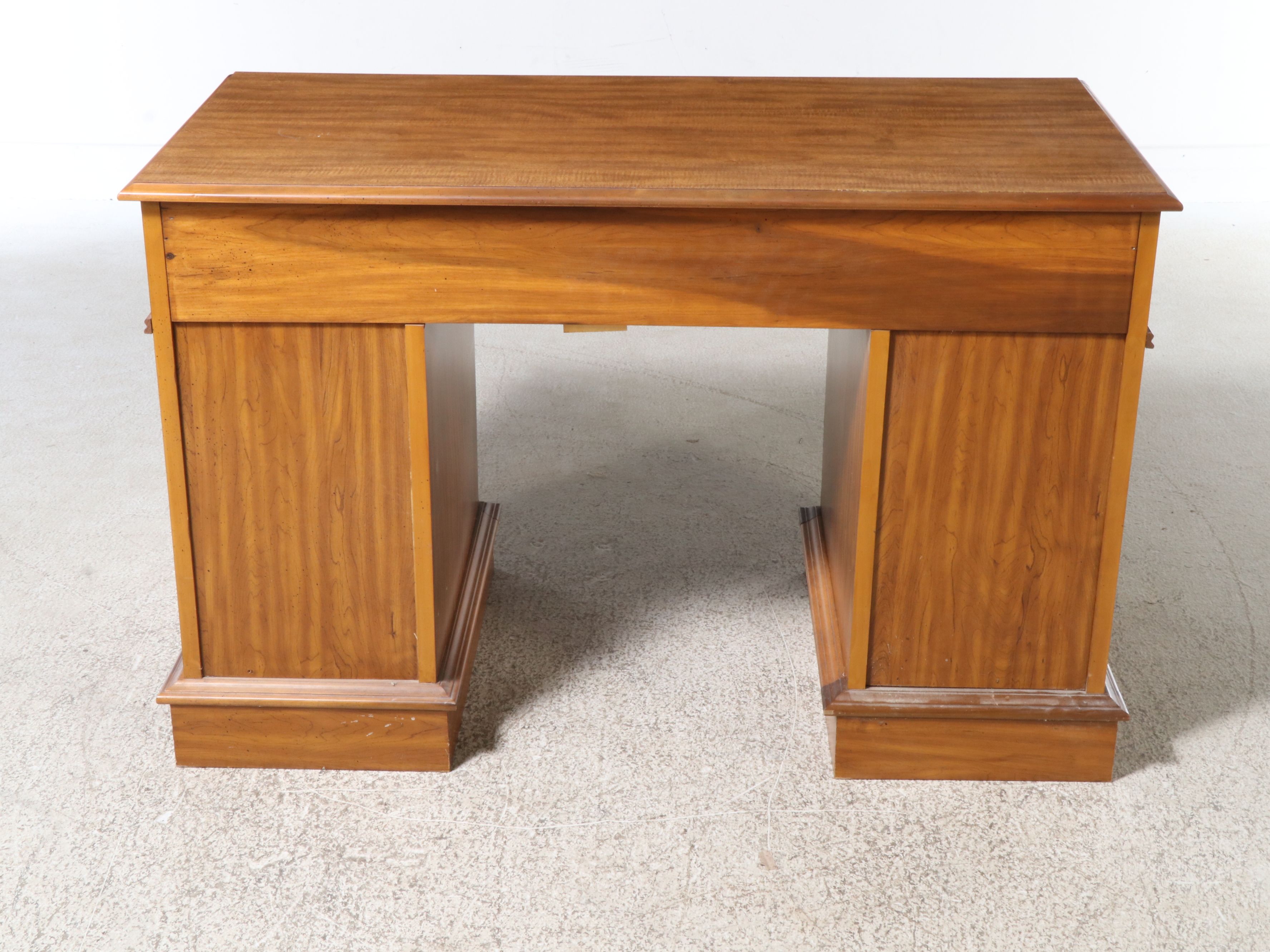 Colonial Style Maple and Laminate Kneehole Desk