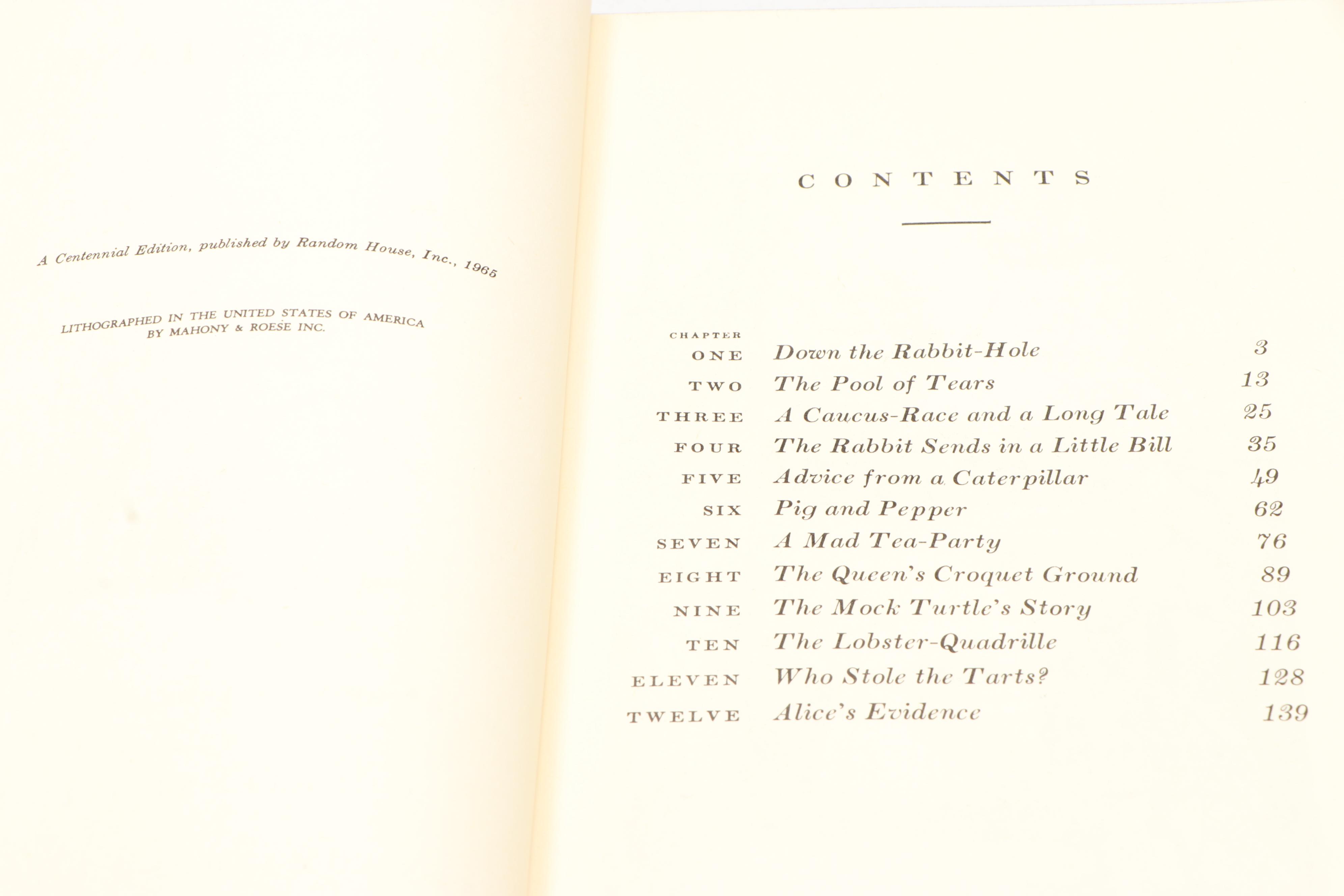 Centennial Edition "Alice in Wonderland" and "Through the Looking-Glass" Box Set