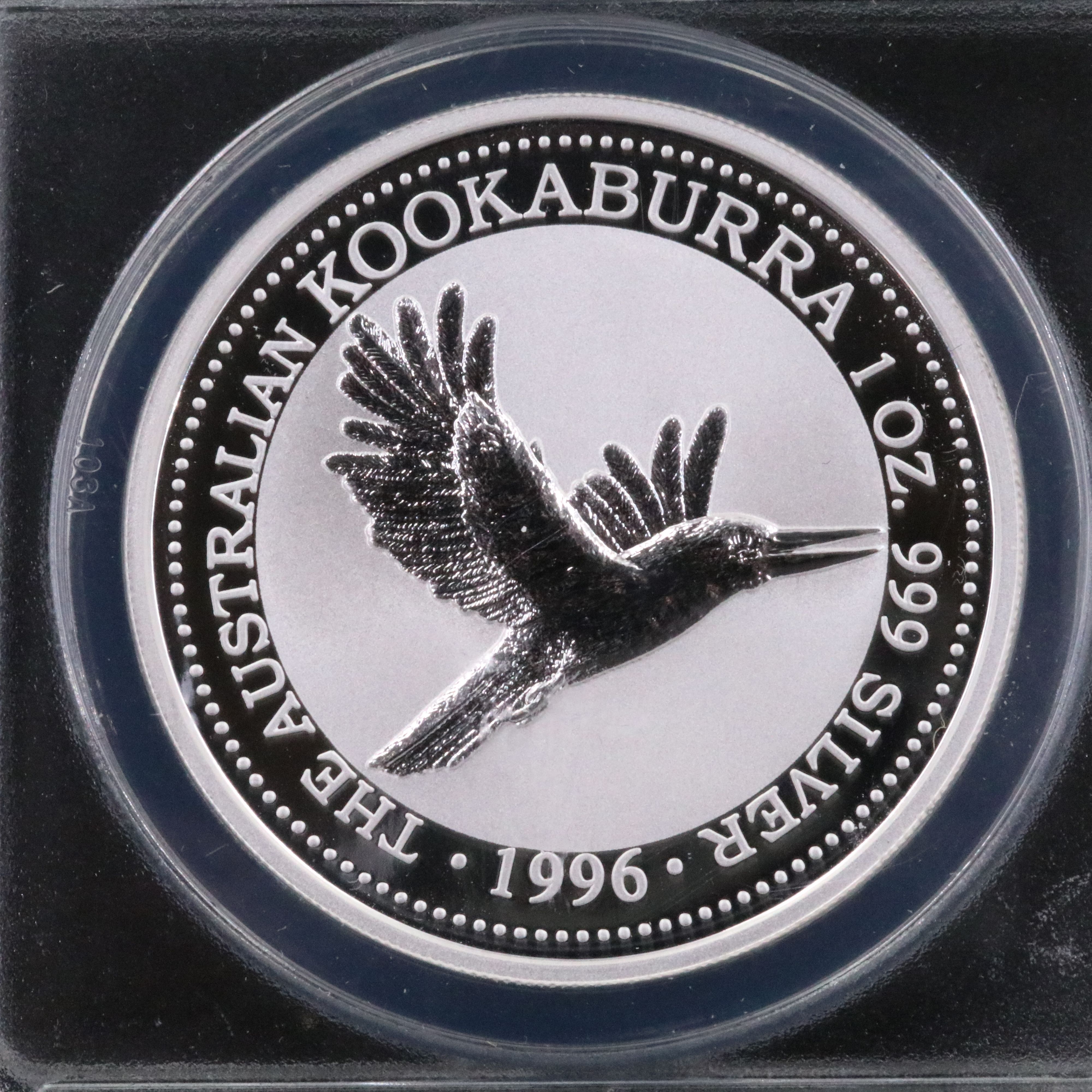ANACS MS70 DCAM 1996 Australia $1 Kookaburra Silver Coin
