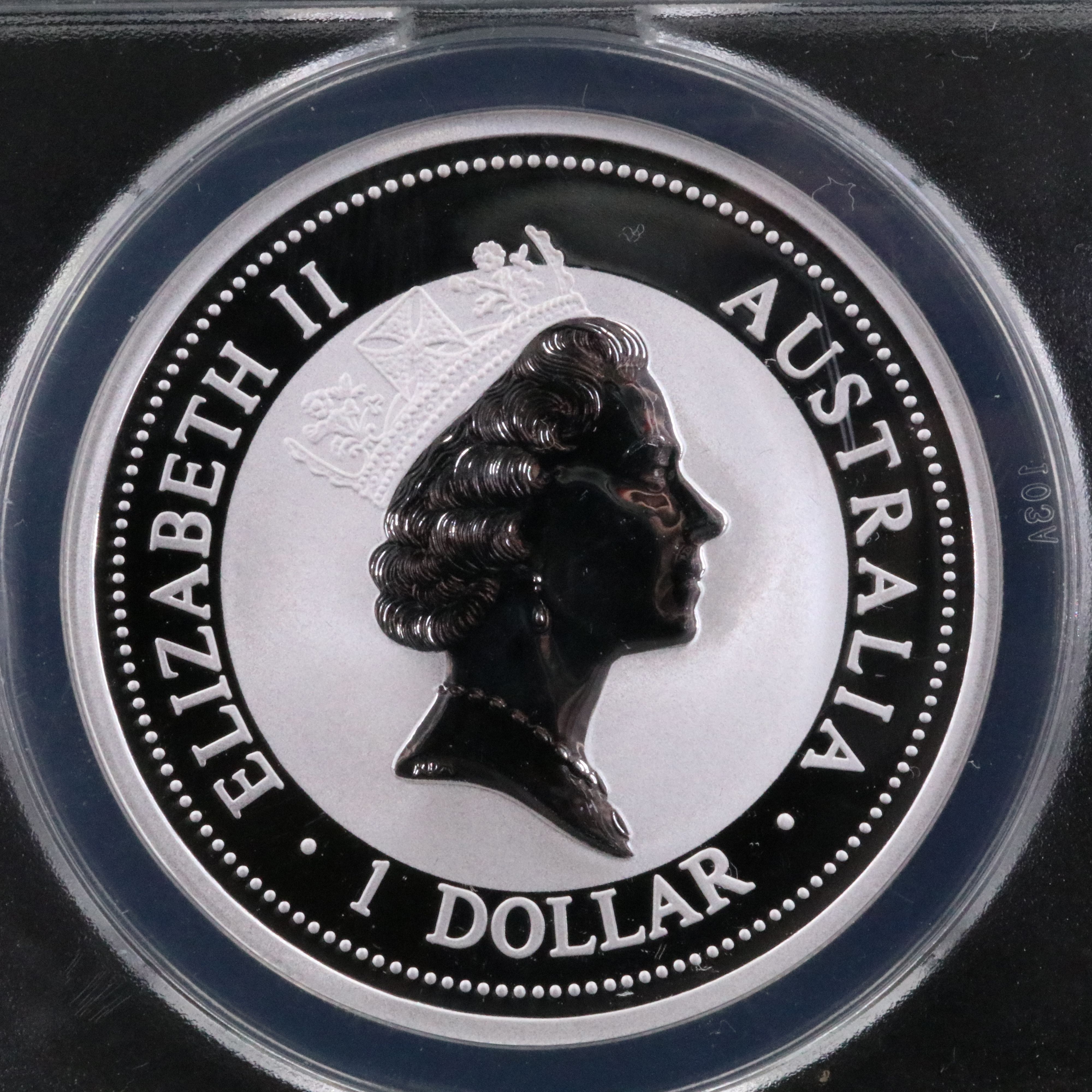 ANACS MS70 DCAM 1996 Australia $1 Kookaburra Silver Coin