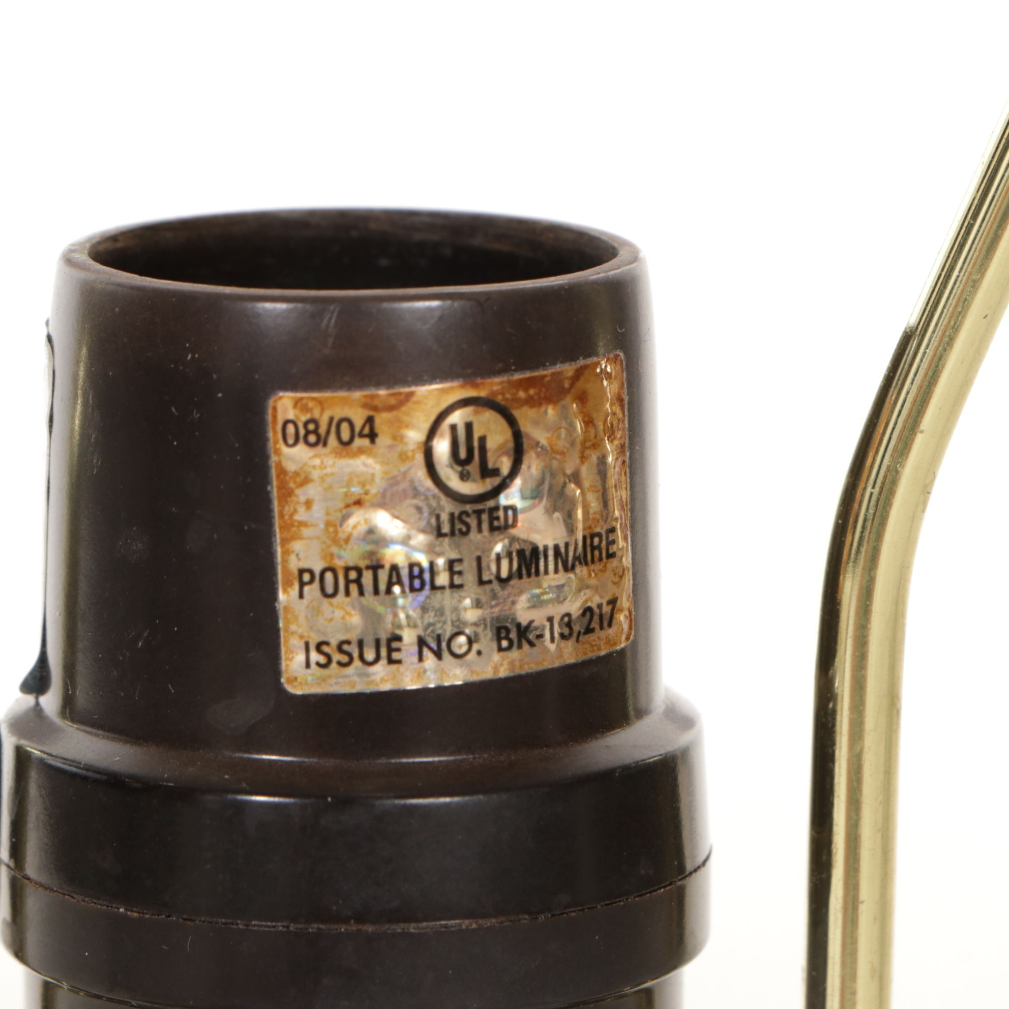 Satin Black Finish Bamboo Form Table Lamp with Custom Square Bell Shade