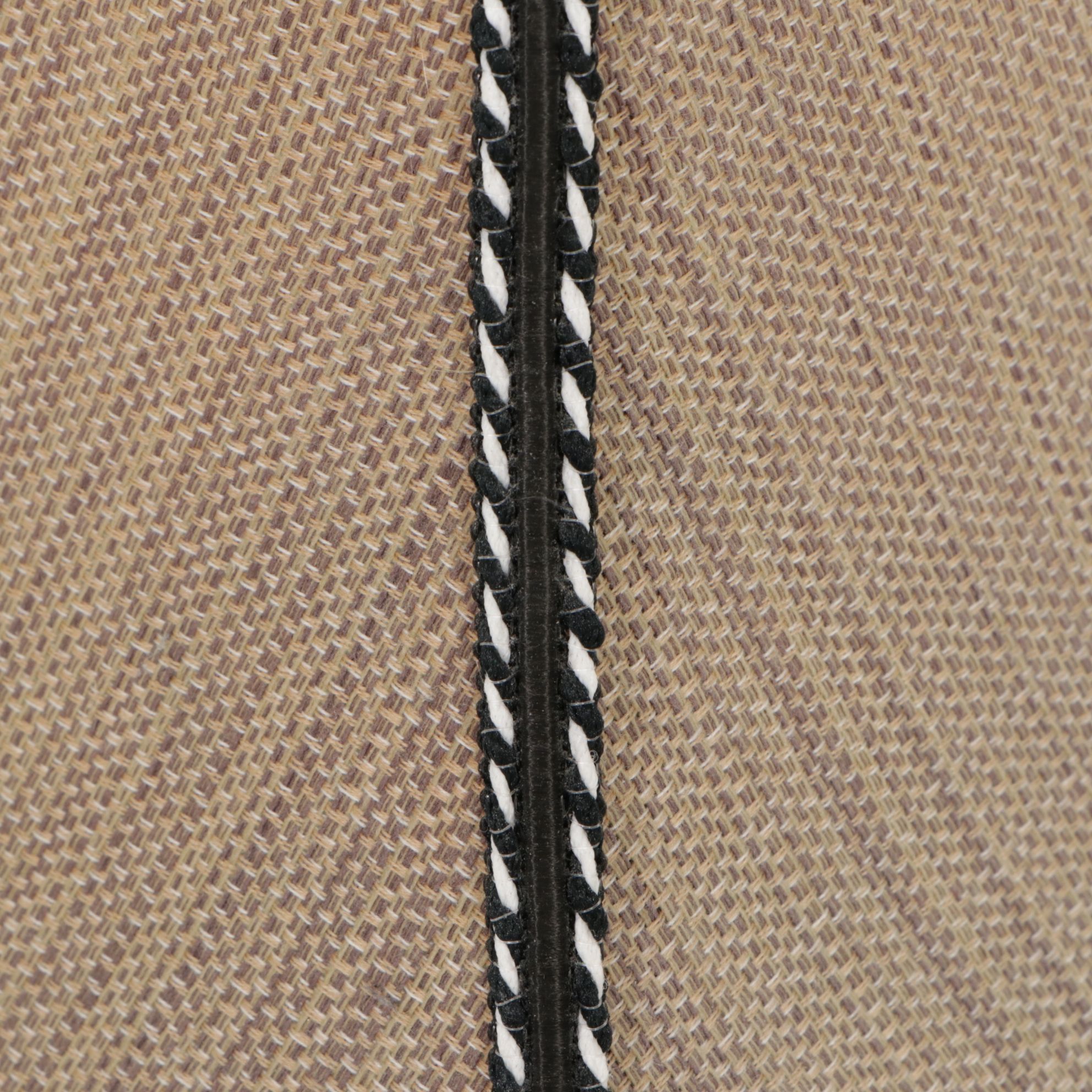 Satin Black Finish Bamboo Form Table Lamp with Custom Square Bell Shade