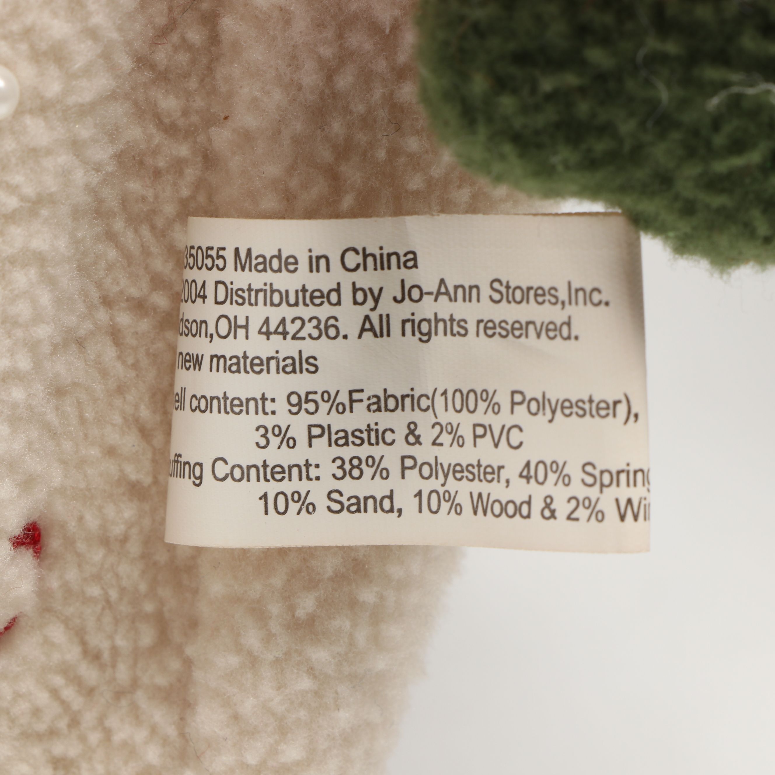 Moses B. Smucker Sleigh Bell Door Hanger with Santa and Snowman Plush Figures