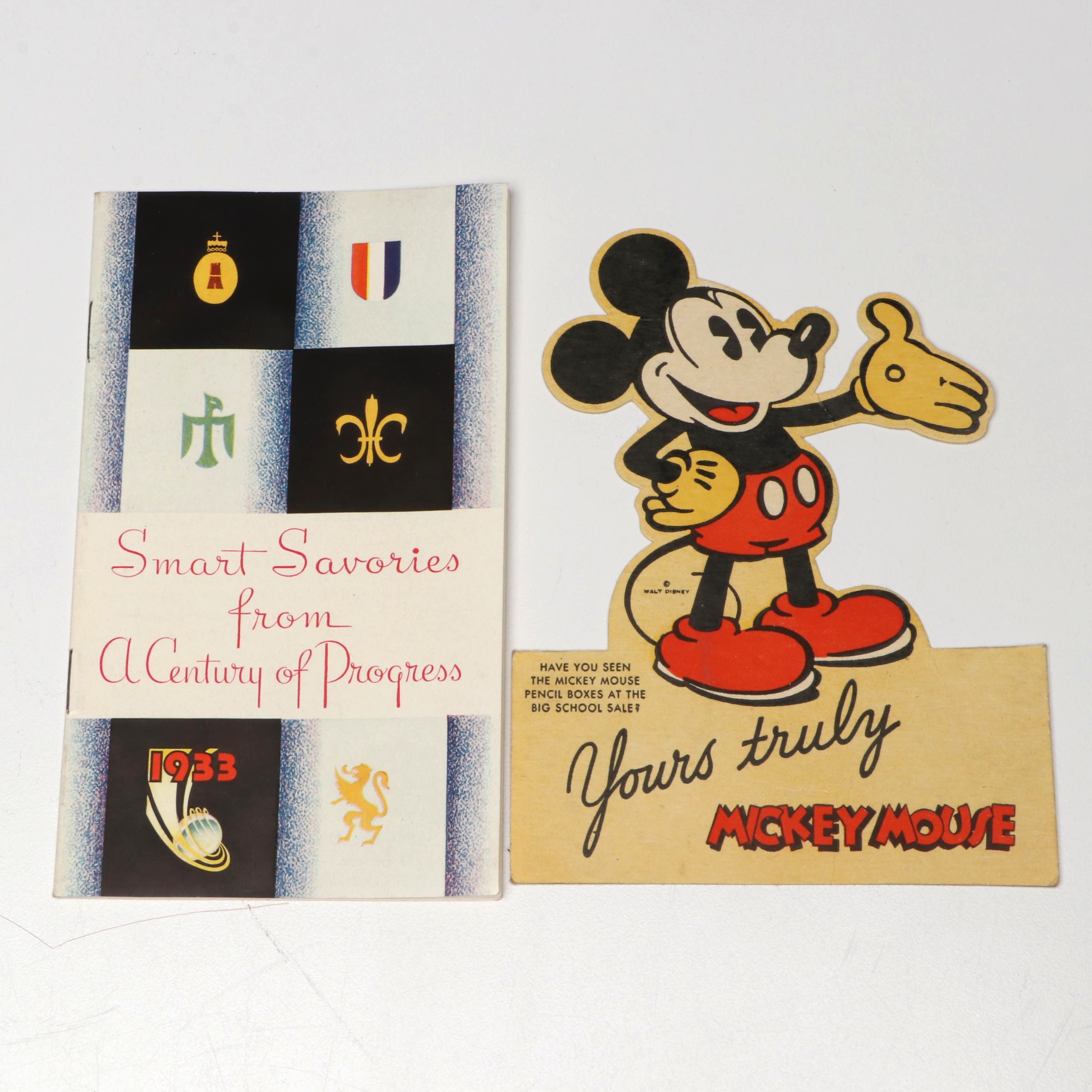 Audrey Hepburn "Funny Face" Show Program with Walt Disney and More Ephemera