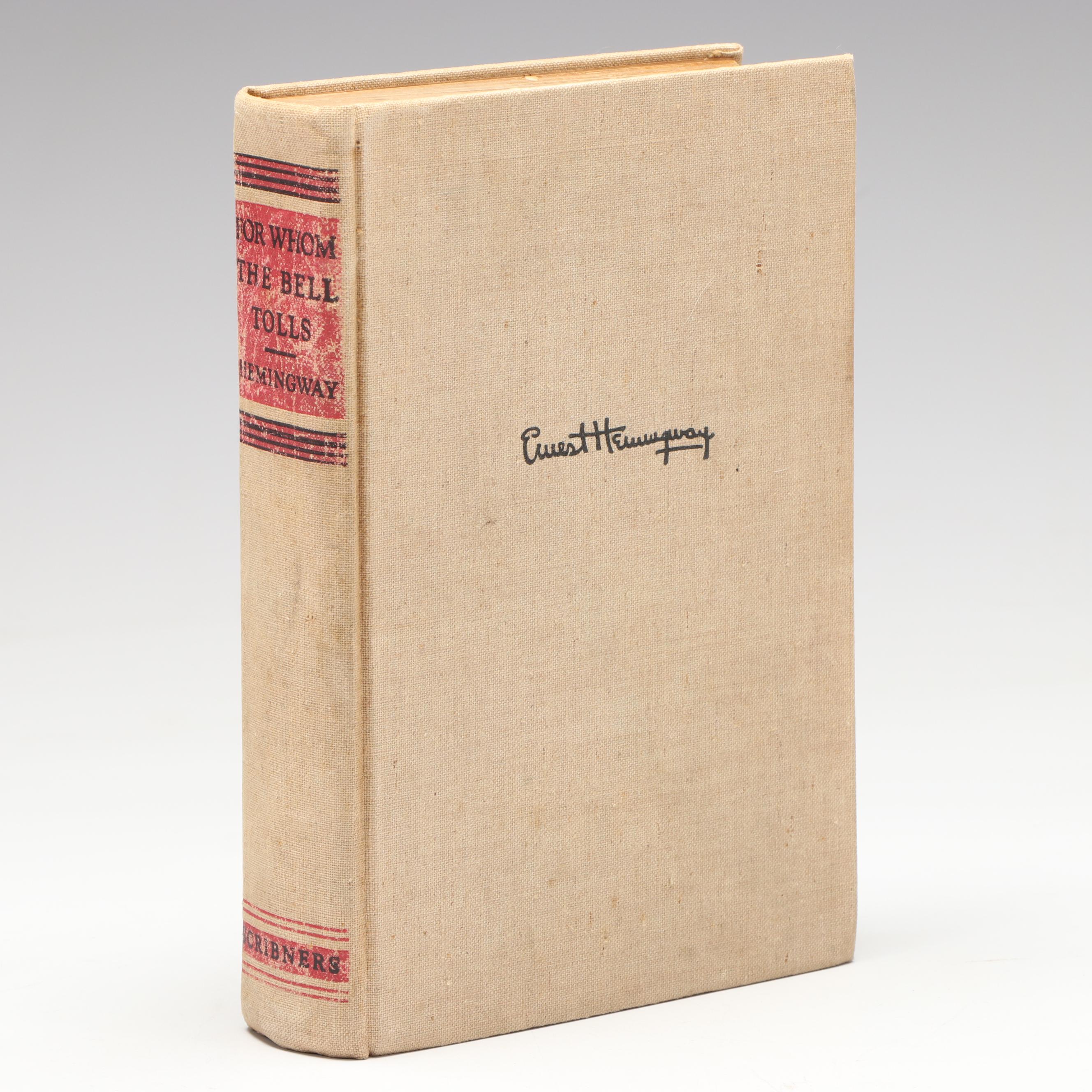 First Printing "For Whom the Bell Tolls" by Ernest Hemingway, 1940