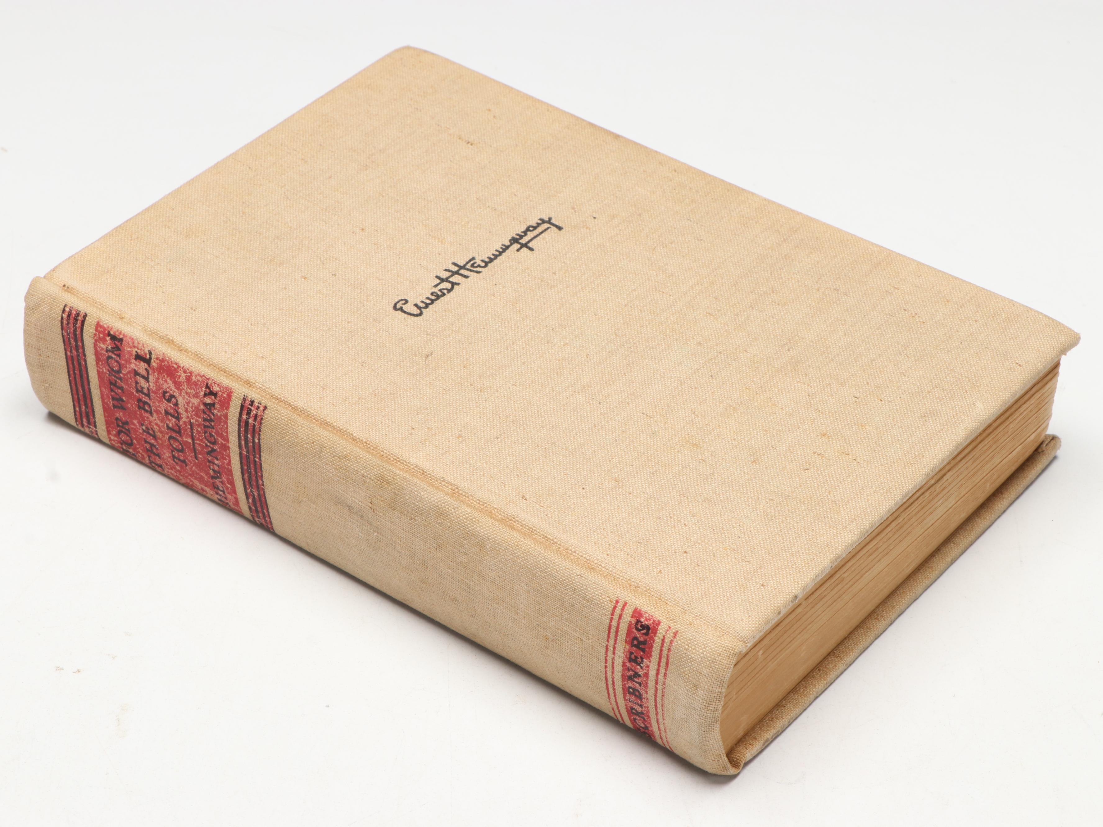 First Printing "For Whom the Bell Tolls" by Ernest Hemingway, 1940