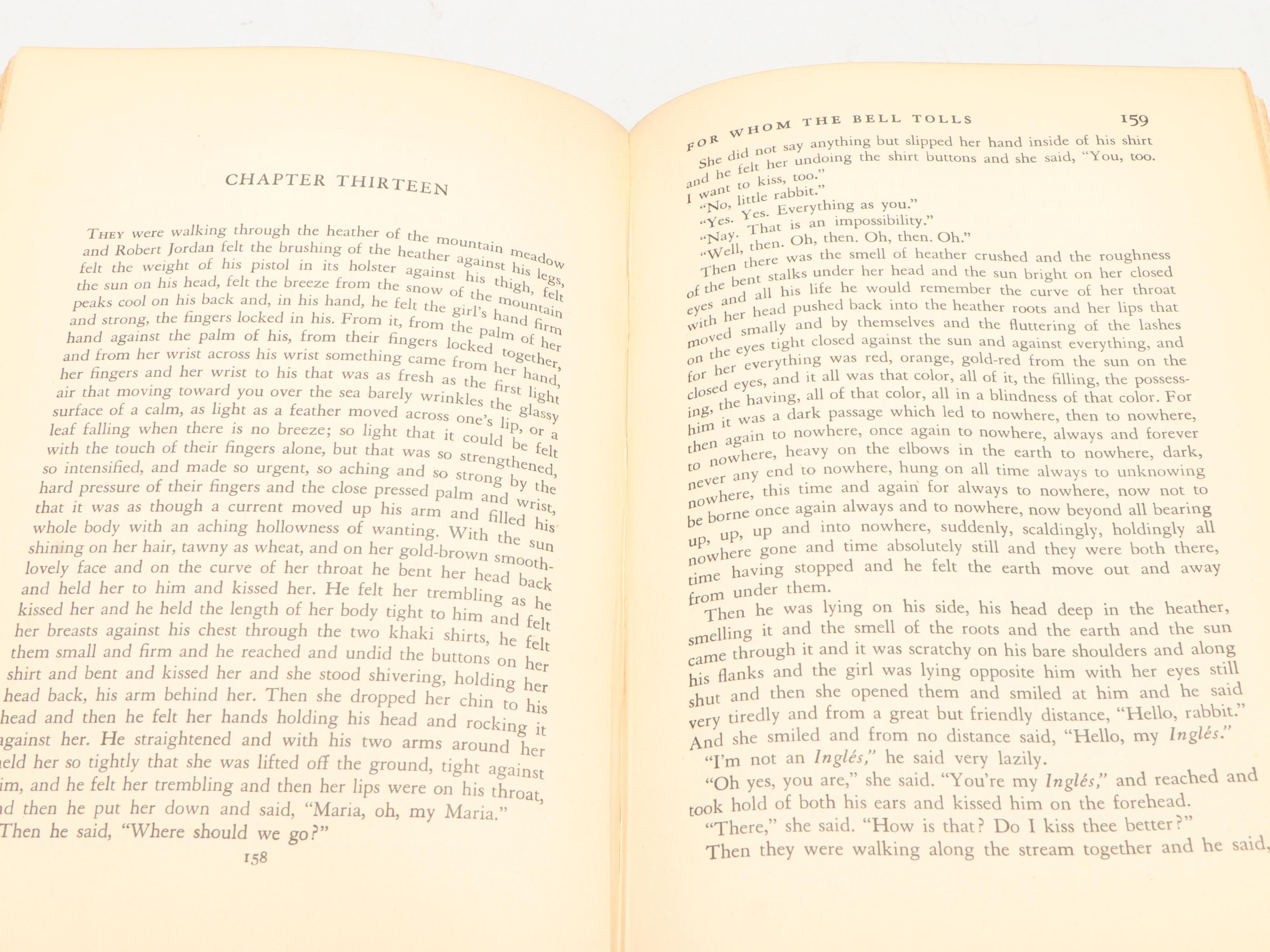 First Printing "For Whom the Bell Tolls" by Ernest Hemingway, 1940