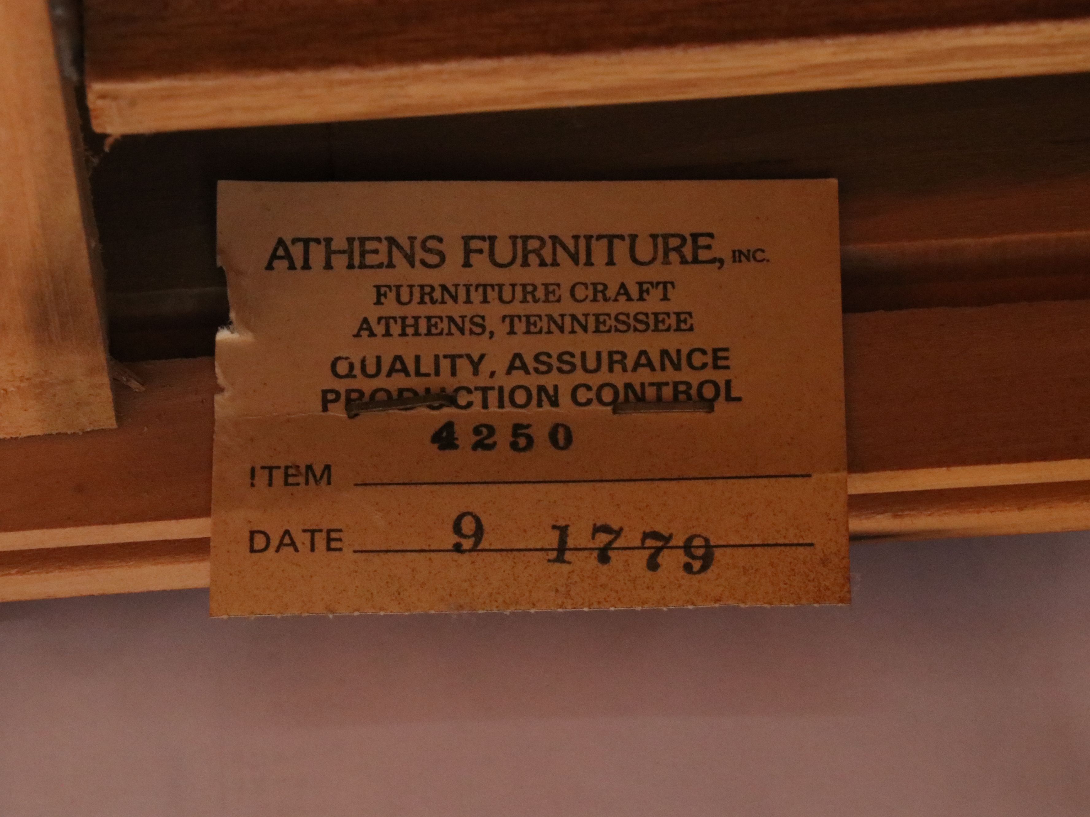 Colonial Style Maple and Laminate Kneehole Desk