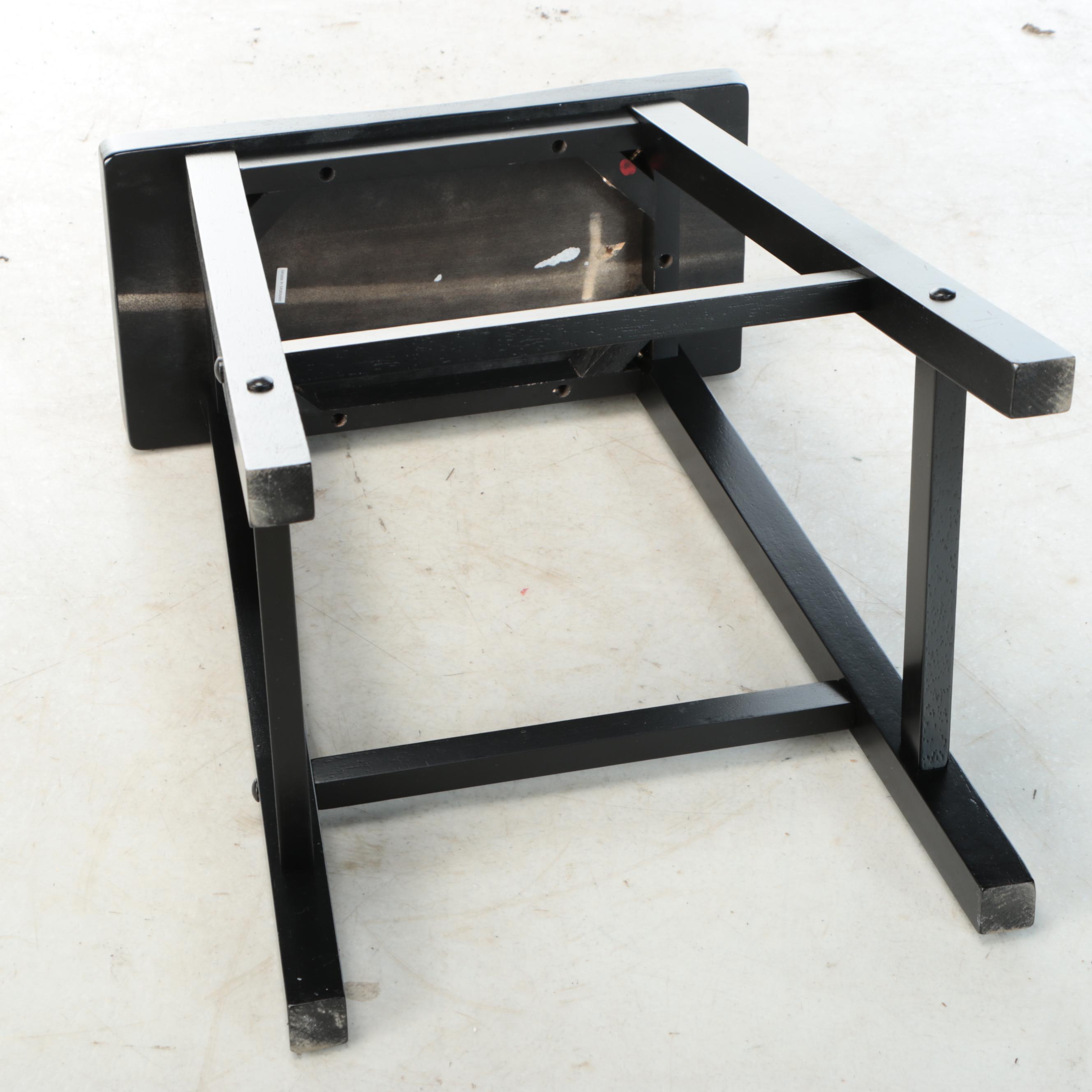 Luceplan Costanza Style Floor Lamp & Saddle Seat Stool, Late 20th Century