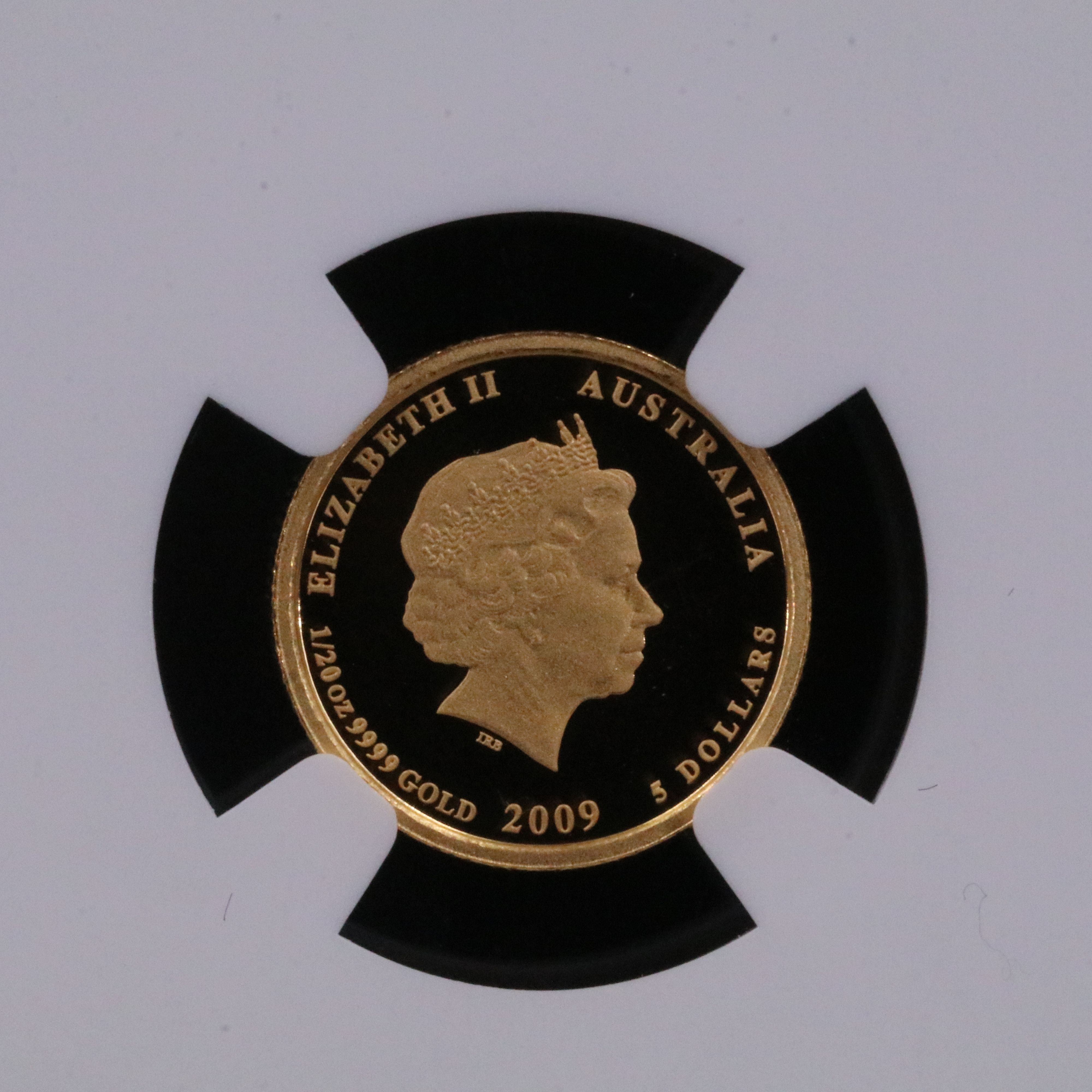 NGC Graded PF69 Ultra Cameo 2009P Australia 2006 Kookaburra $5 Gold Coin