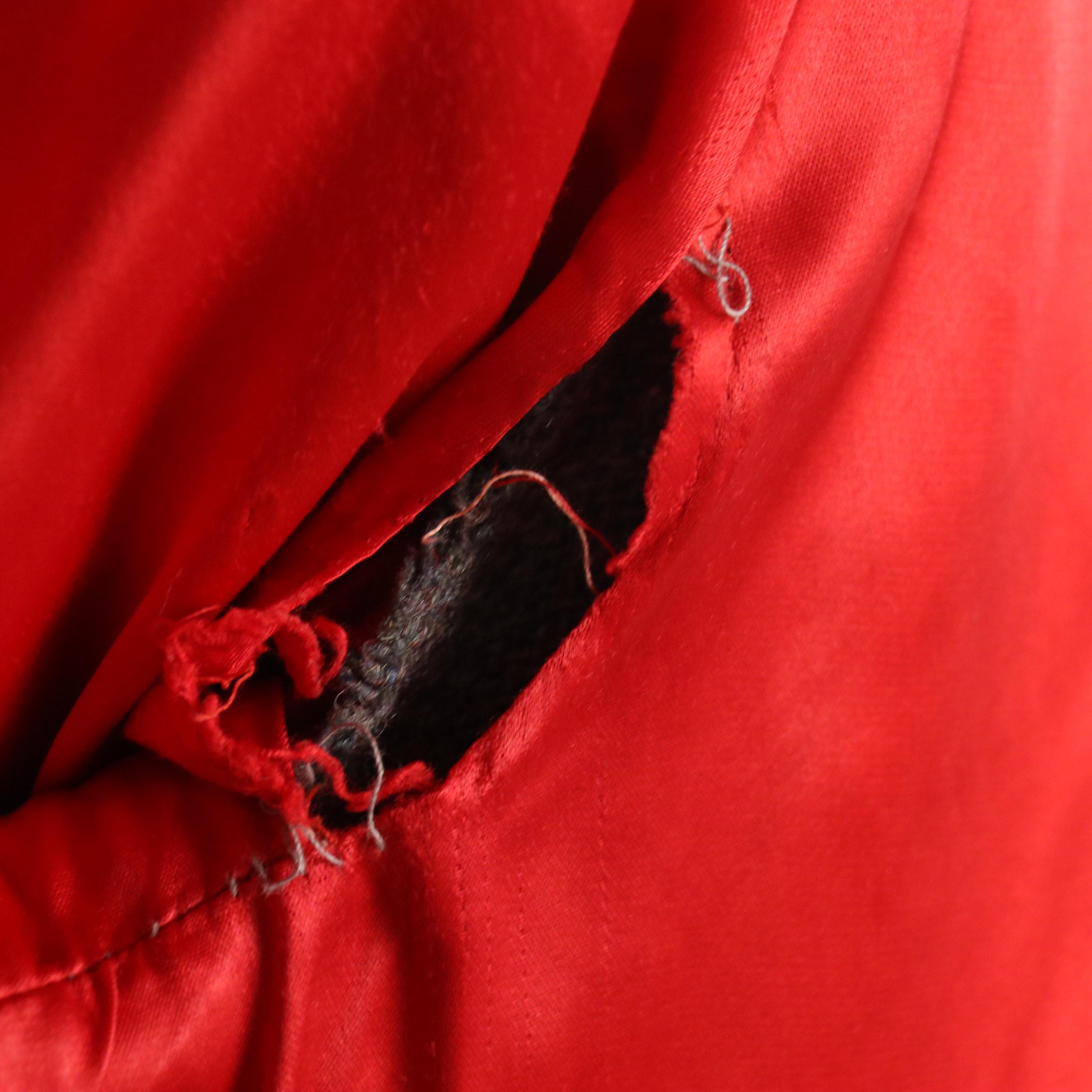 Ethel Allan Vintage Red Wool Coat with Other Tailored Midi Dress